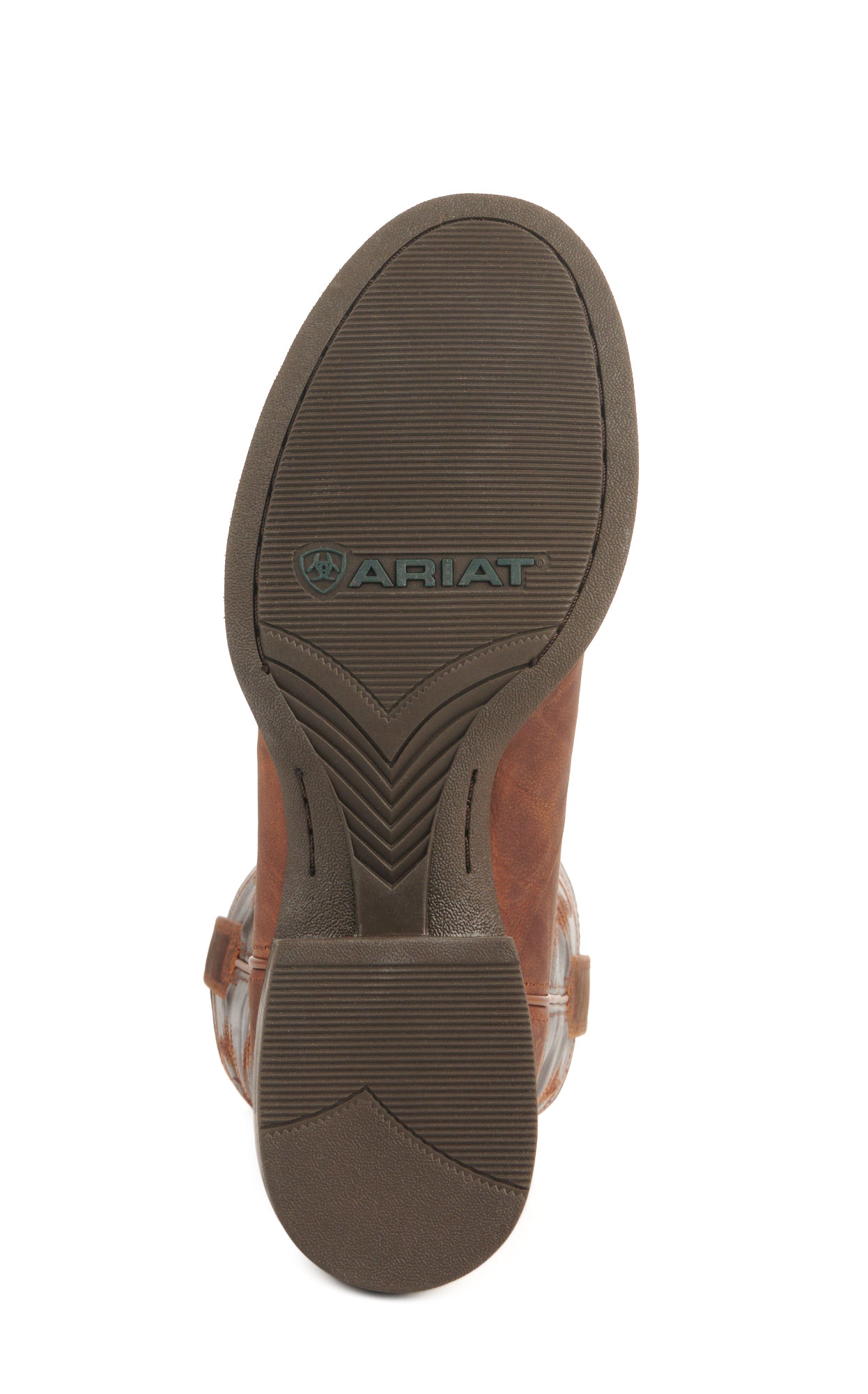 Ariat Men's Sport Stratten Sorrel Crunch and Bitter Brown Wide Round Toe Cowboy Boots - Image 1