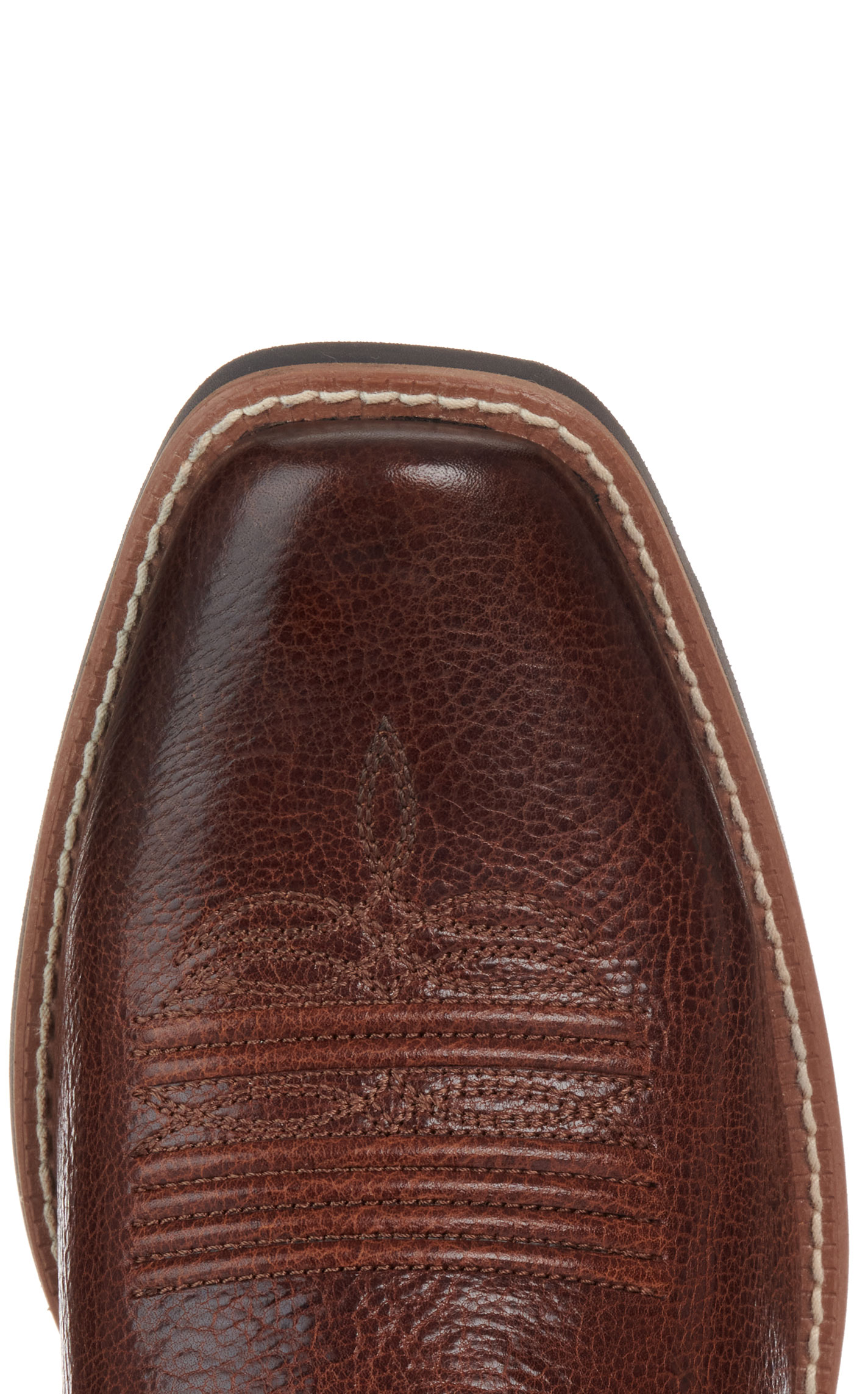 Ariat Men's Beasty Brown Pacific Blue Narrow Cutter Toe Cowboy Boots - Image 1