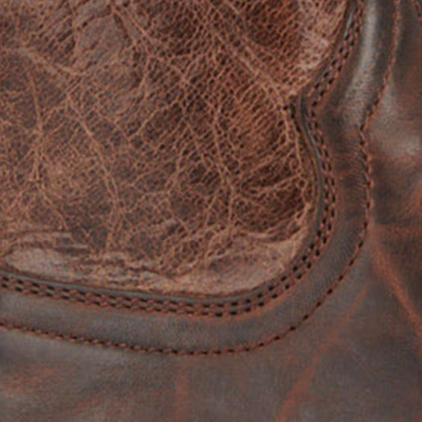 Ariat Men's Crosshair Dark Whiskey and Brown Deer Skull TekStep Square Toe Cowboy Boots - Image 1