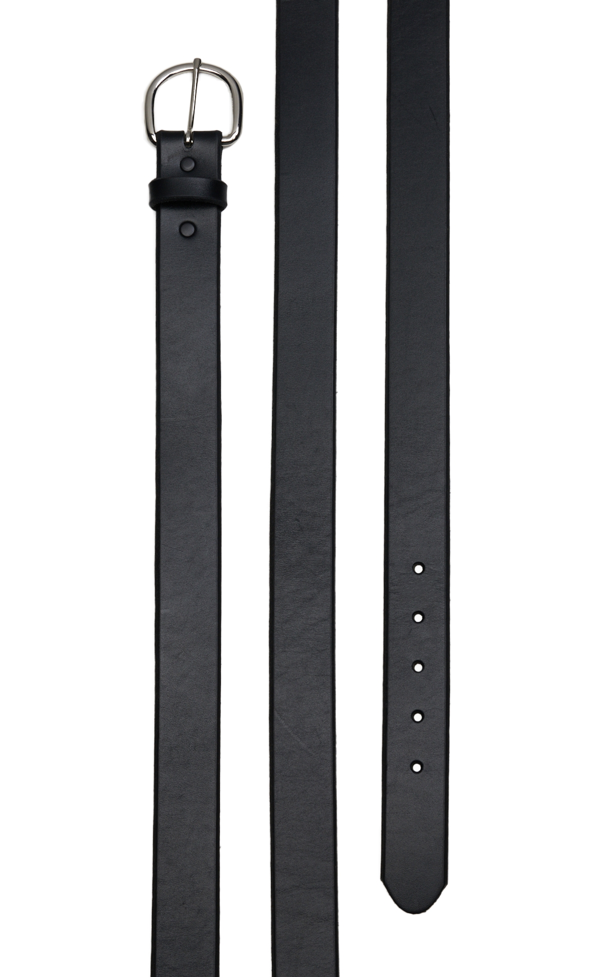 Justin Men's Classic Black Leather Western Belt - Image 1