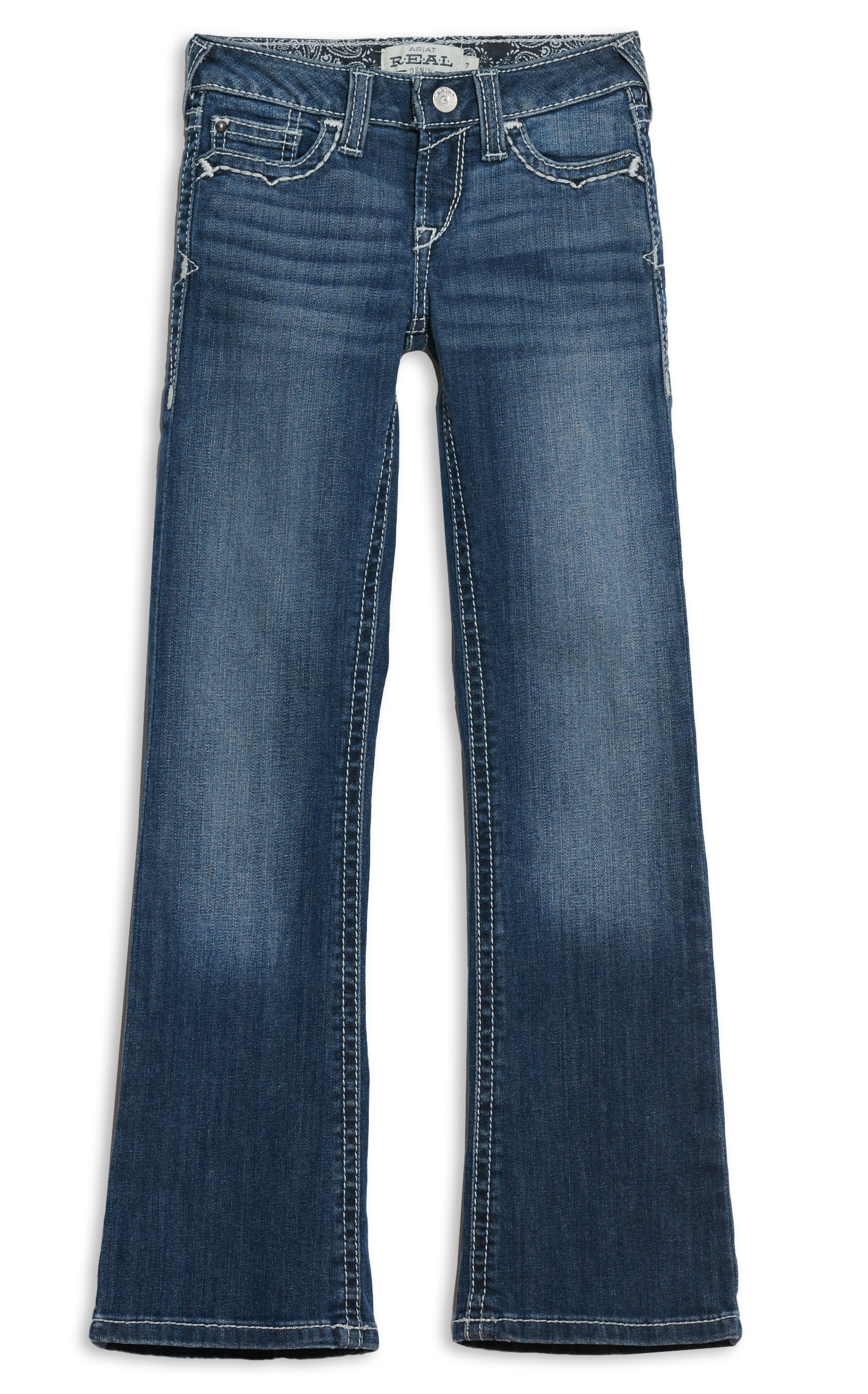 Ariat Girls' REAL Dresden Entwined Boot Cut Jeans - Image 1