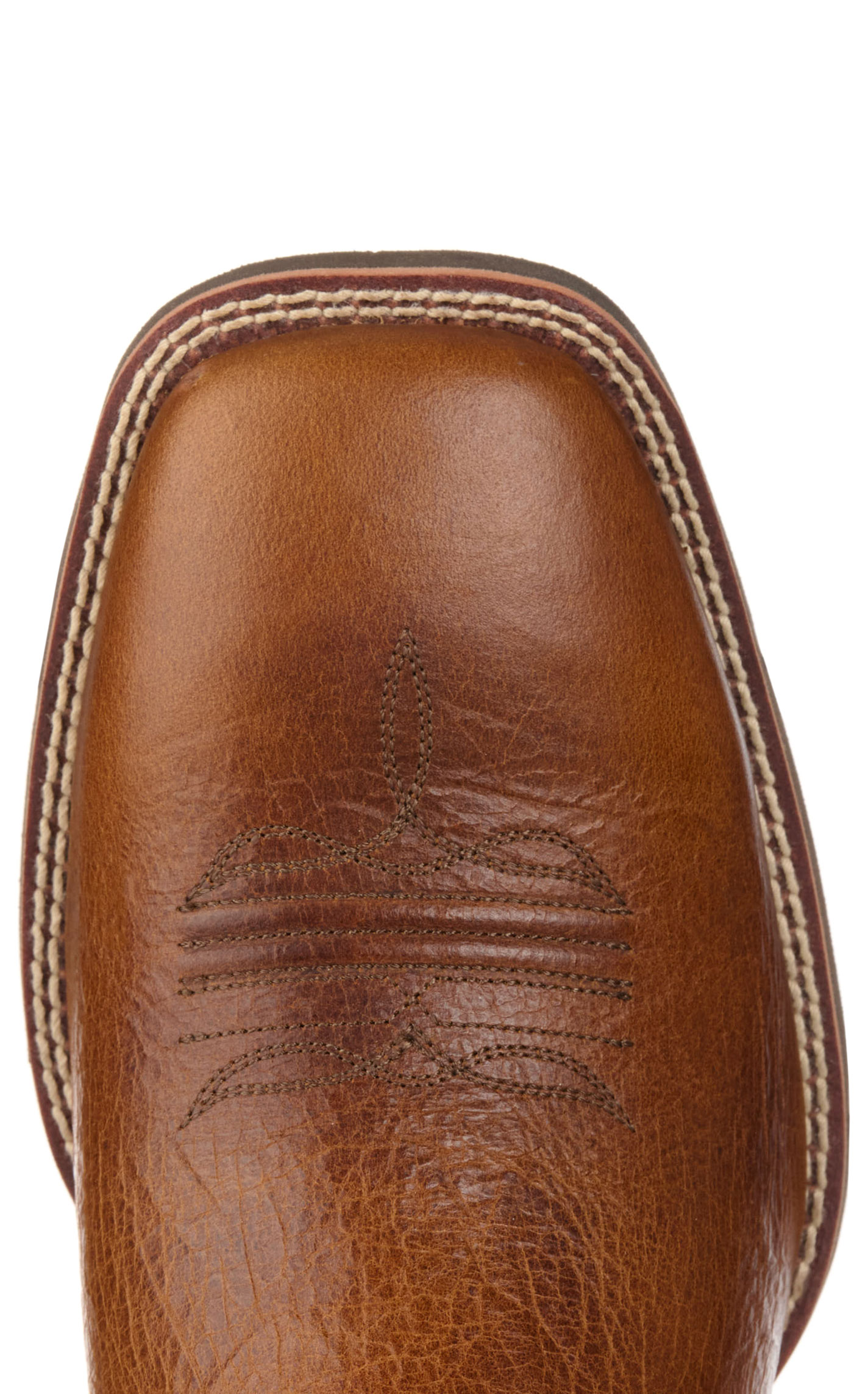 Ariat Men's Sport Peanut Butter and Chaga Brown Wide Square Toe Cowboy Boot - Image 1