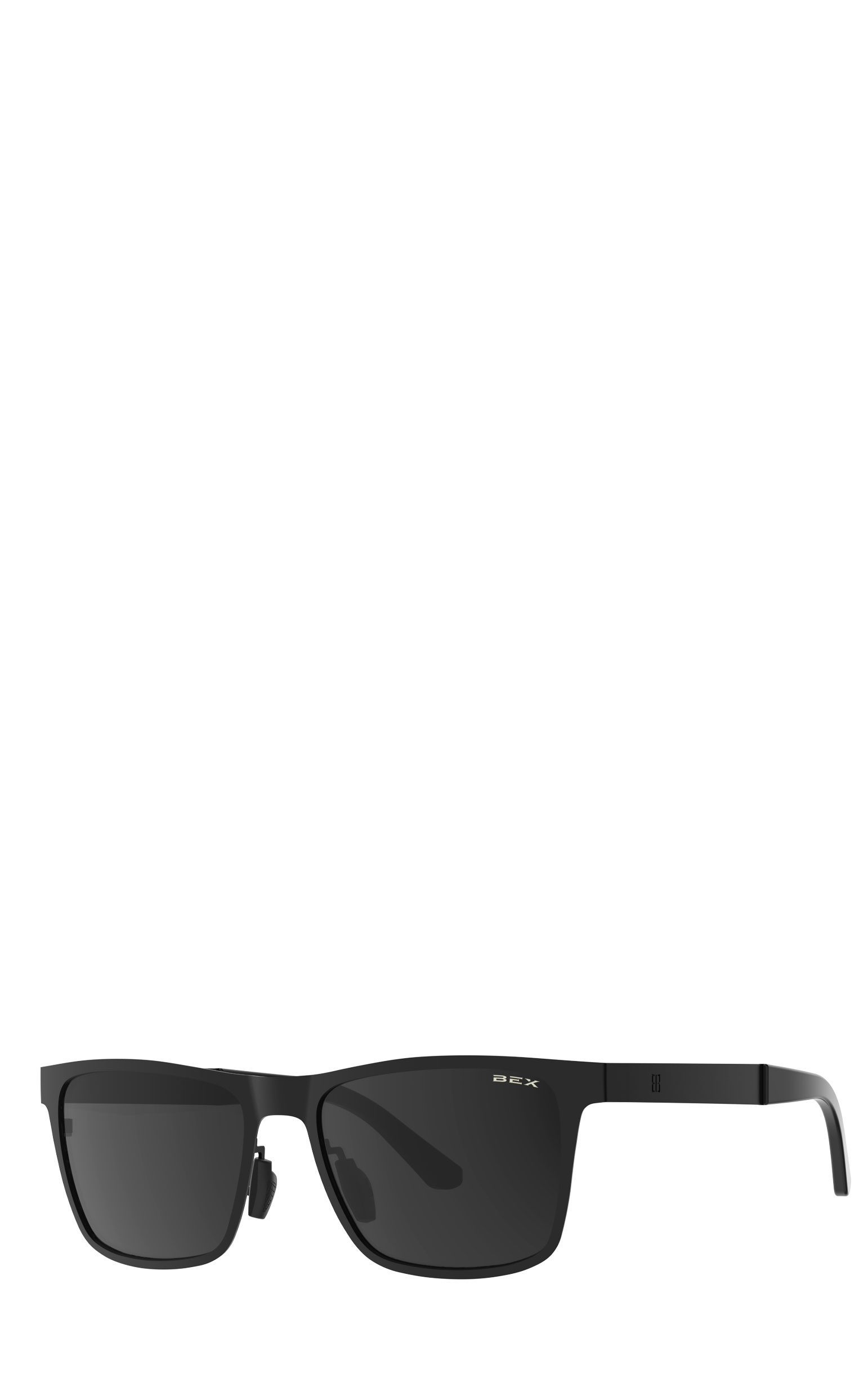 BEX RockyT Matte Black with Gray Lenses Classic Sunglasses - Image 1