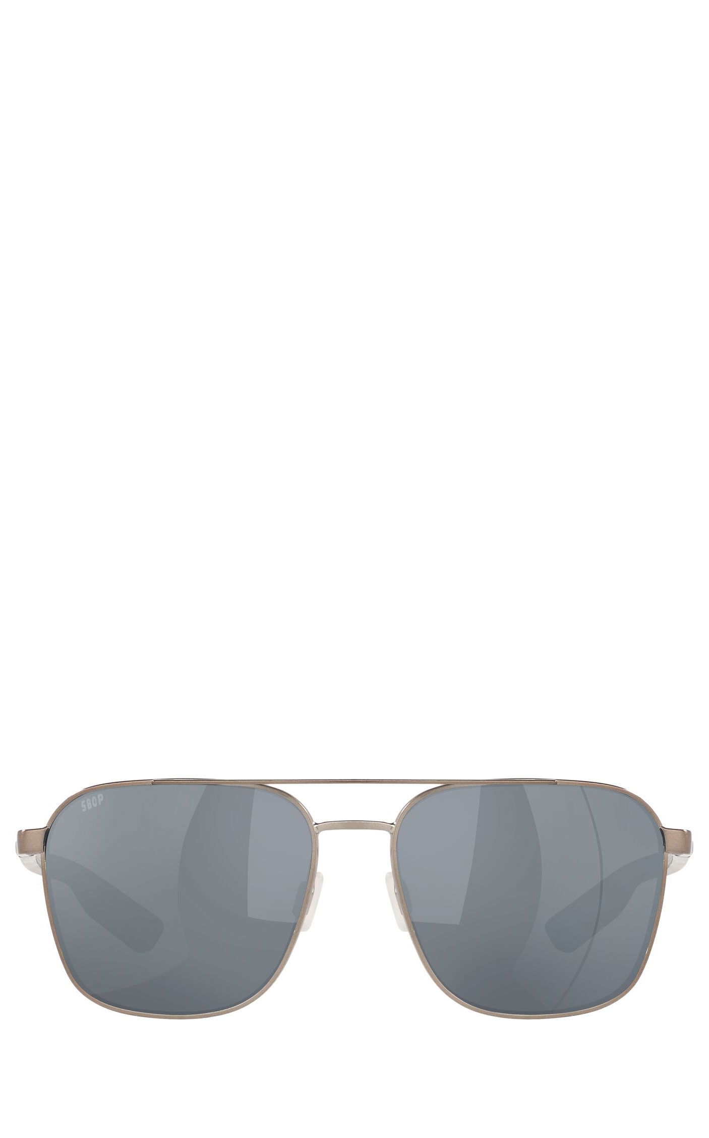 Costa Wader Brushed Gunmetal with Gray Silver Mirror Polarized Polycarbonate Lenses Sunglasses - Image 1