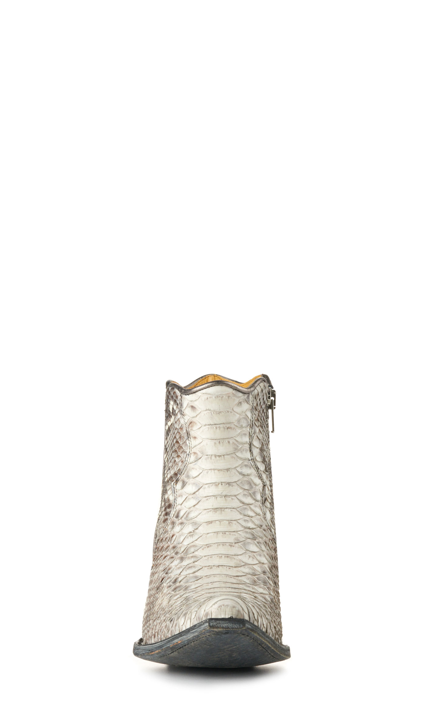 Cavender's Women's Natural Python Snip Toe Western Booties - Image 1