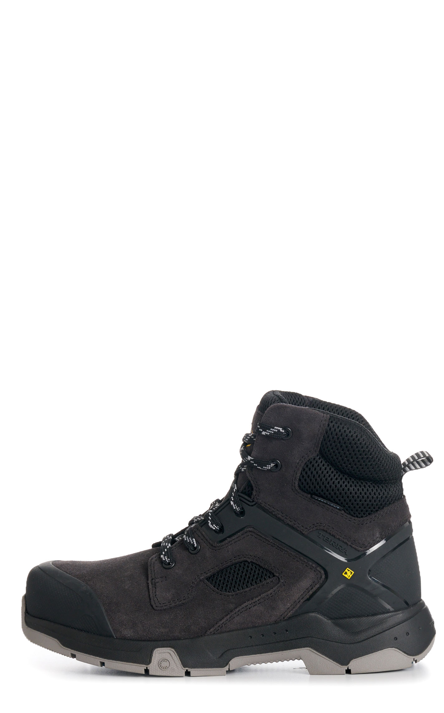 Terra Men’s Black Suede Cobalt 6” Composite Toe Safety Work Boots - Image 1