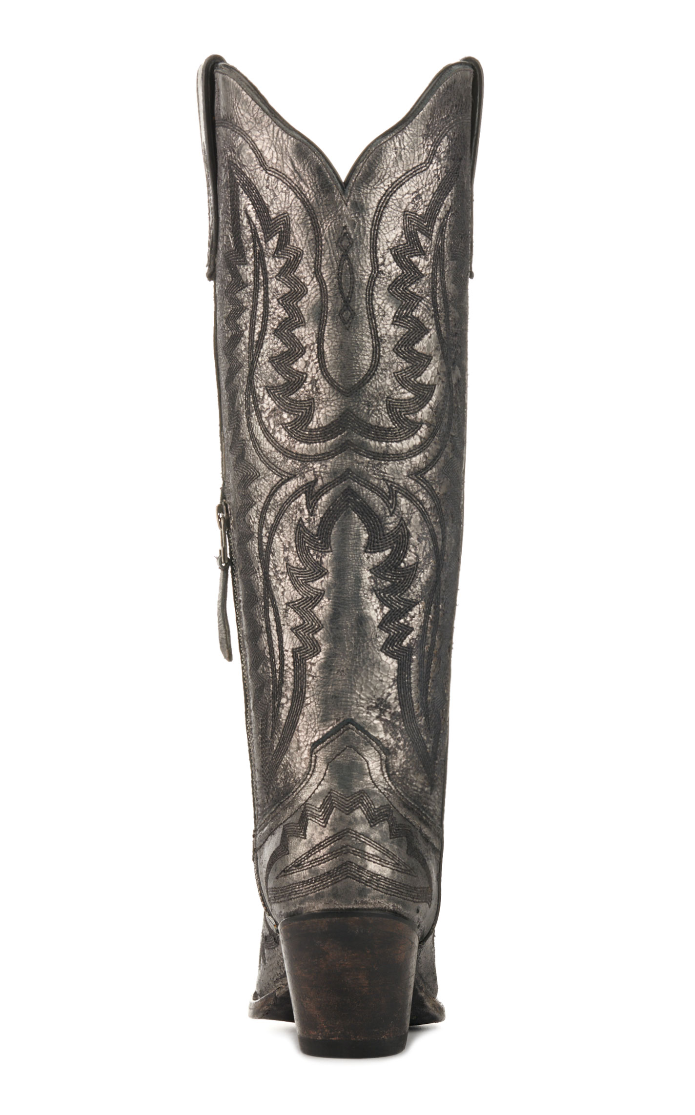 Ariat Women's Casanova Metallic Charcoal Snip Toe Tall Cowboy Boots - Image 1