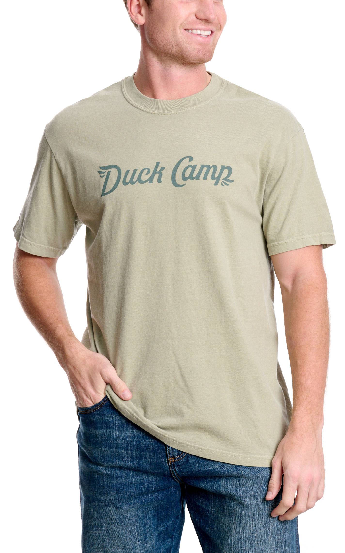 Duck Camp Men's Wheat Logo Graphic T-Shirt - Image 1