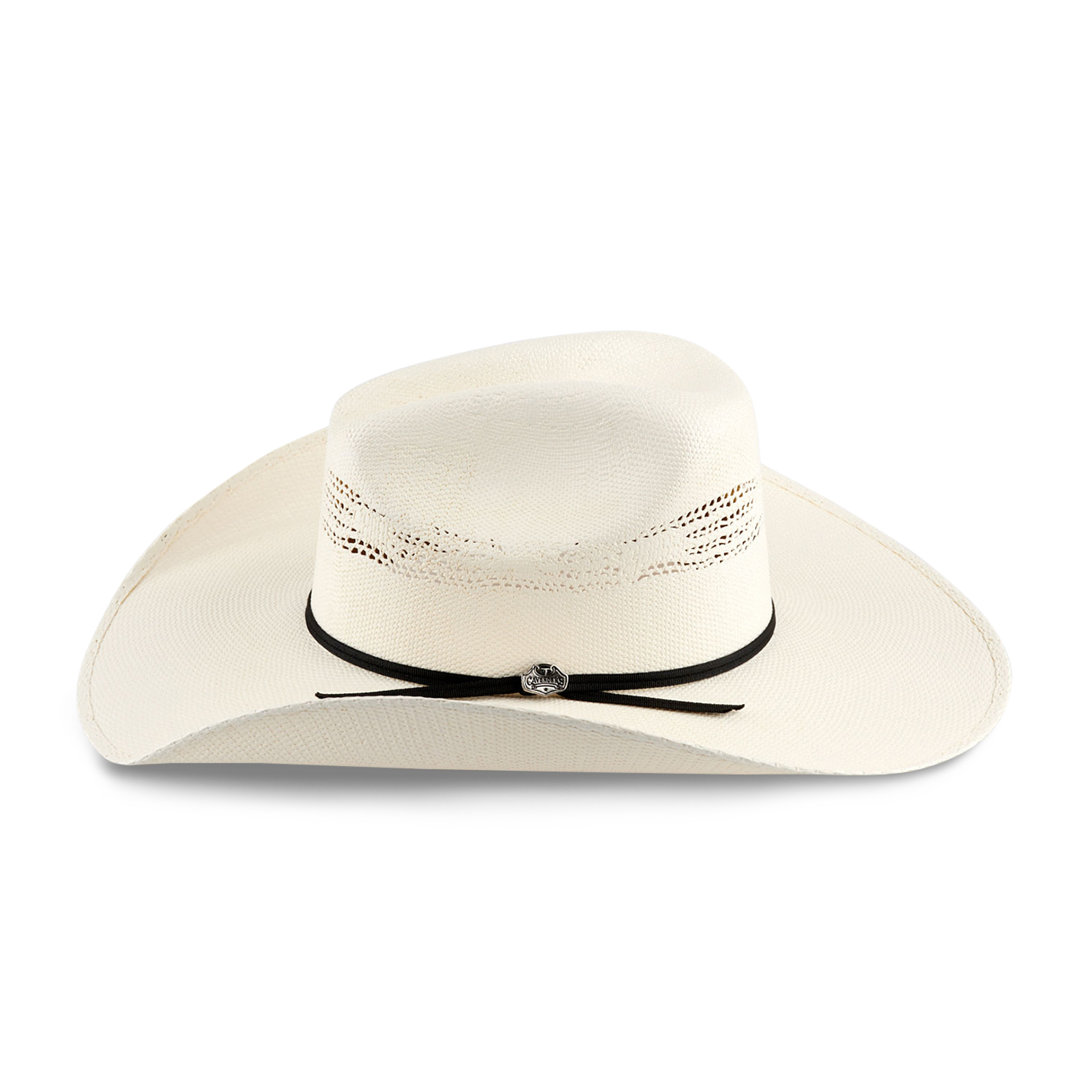 Cavender's Collection Bangora Ivory Cattleman Crown Duke Straw Cowboy Hat - Image 1