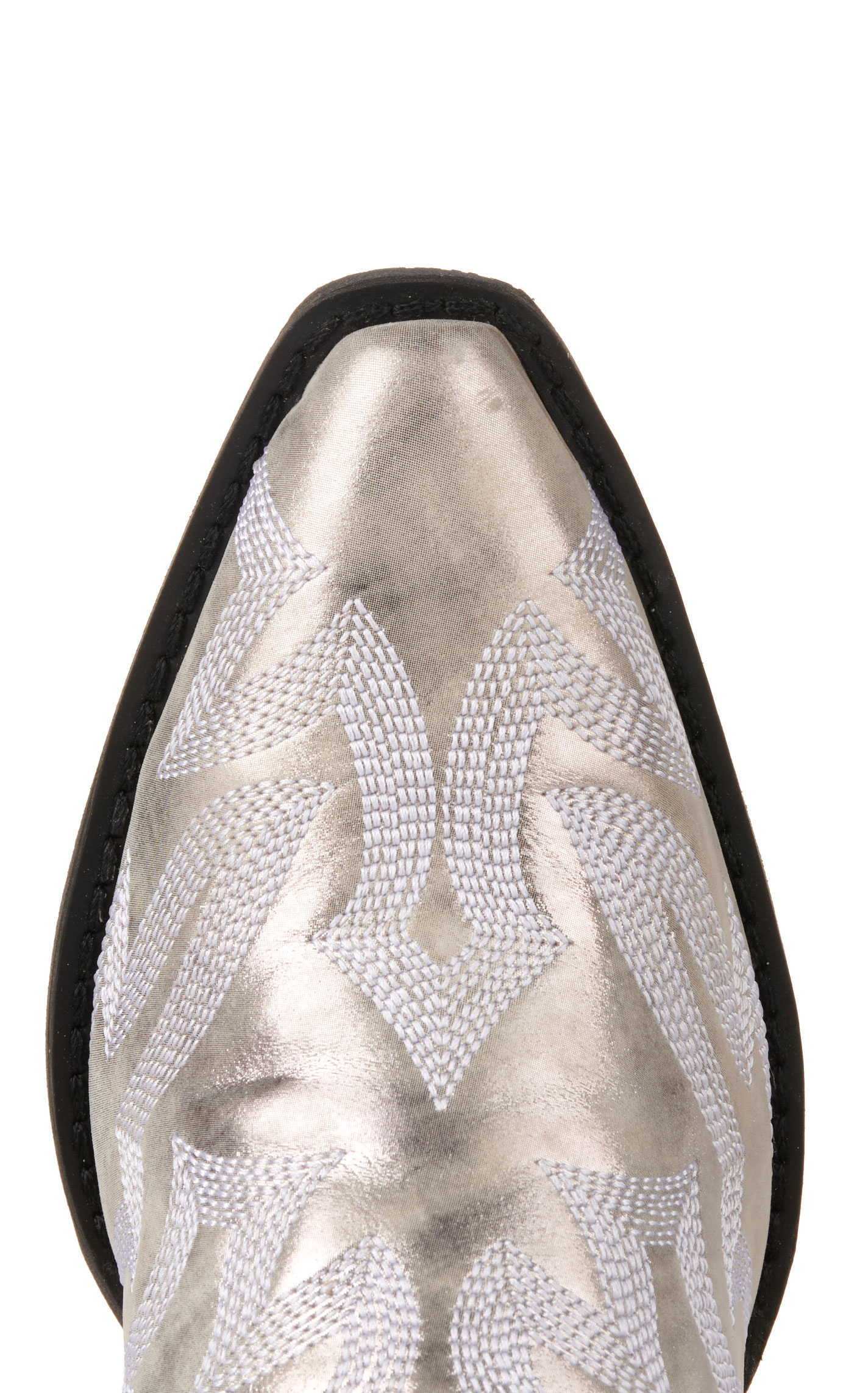 Laredo Women's Dream Girl Metallic Silver Snip Toe Cowboy Boots - Image 1