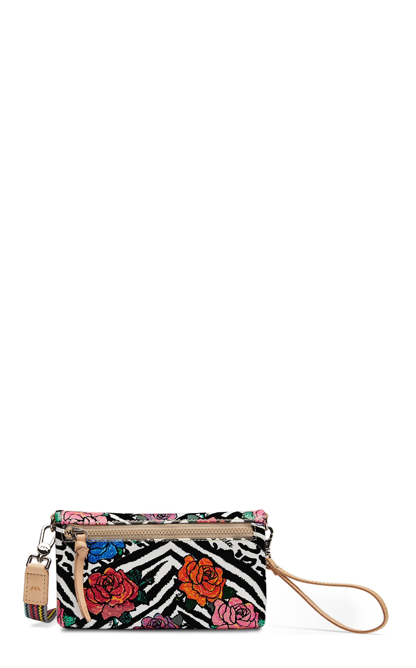 Consuela Carla Multi-Color Roses & Animal Print Uptown Crossbody Bag - Image 1