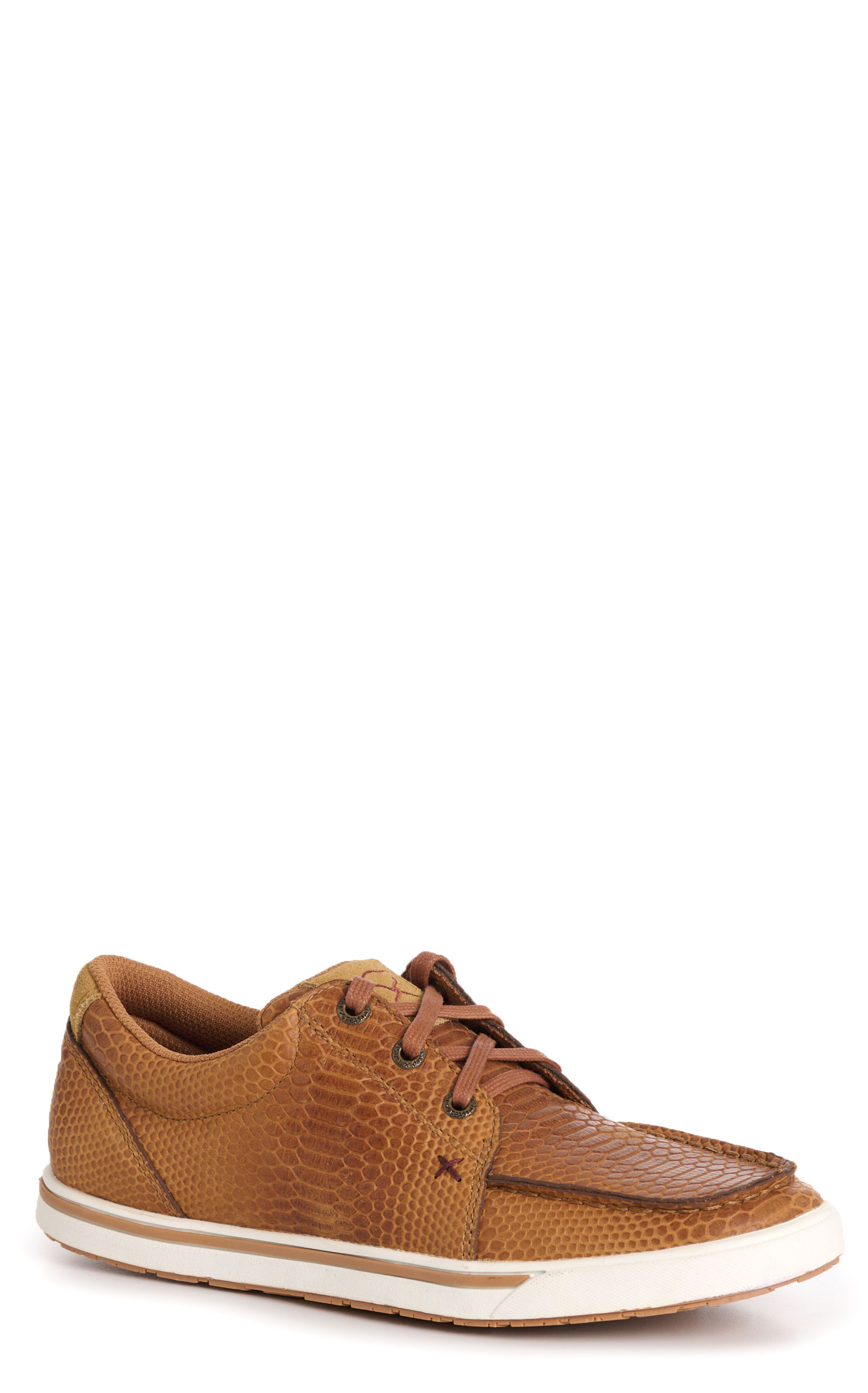 Twisted X Women's Kicks Camel Leather Snake Print Casual Shoes - Image 1