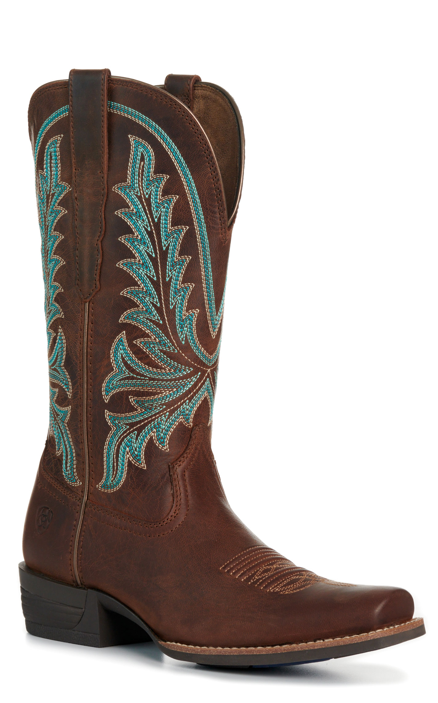 Ariat Women's Sassy Brown Shock Shield Narrow Cutter Toe Cowboy Boots - Image 1