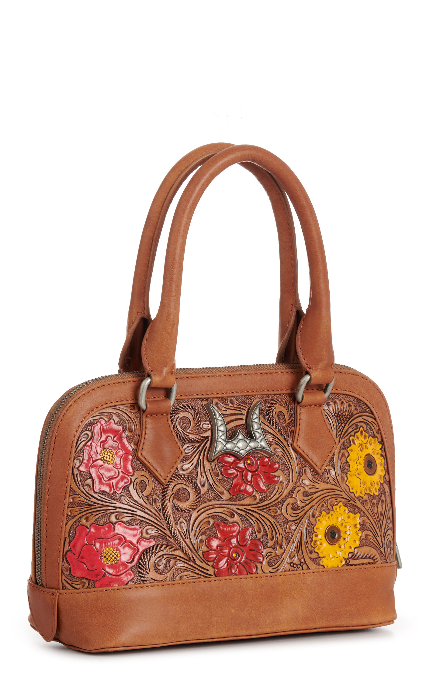 Loyal West Suave Tooled Leather Floral Mini Bag - Image 1