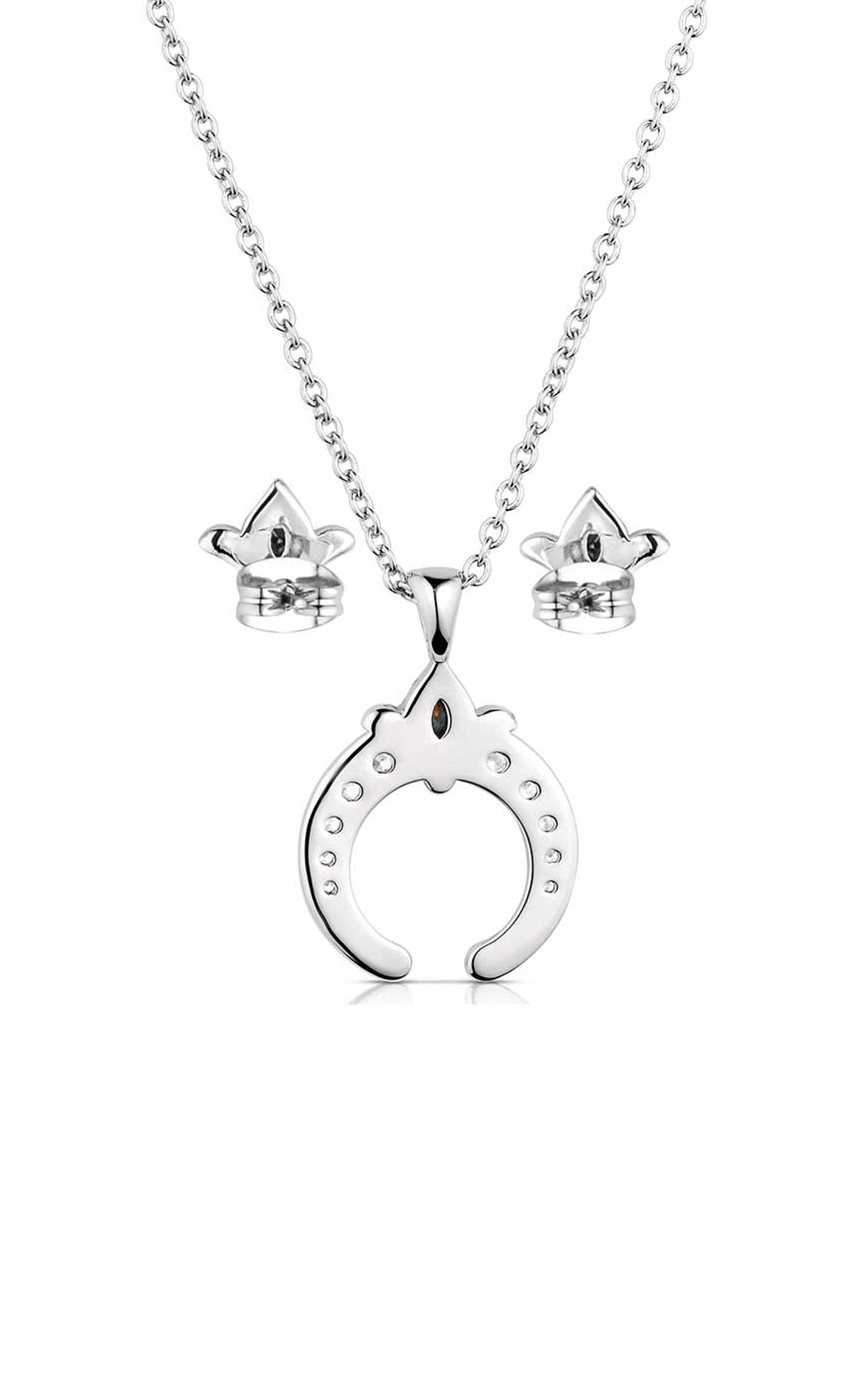 Montana Silversmiths Silver Tiny Squash Blossom Jewelry Set - Image 1