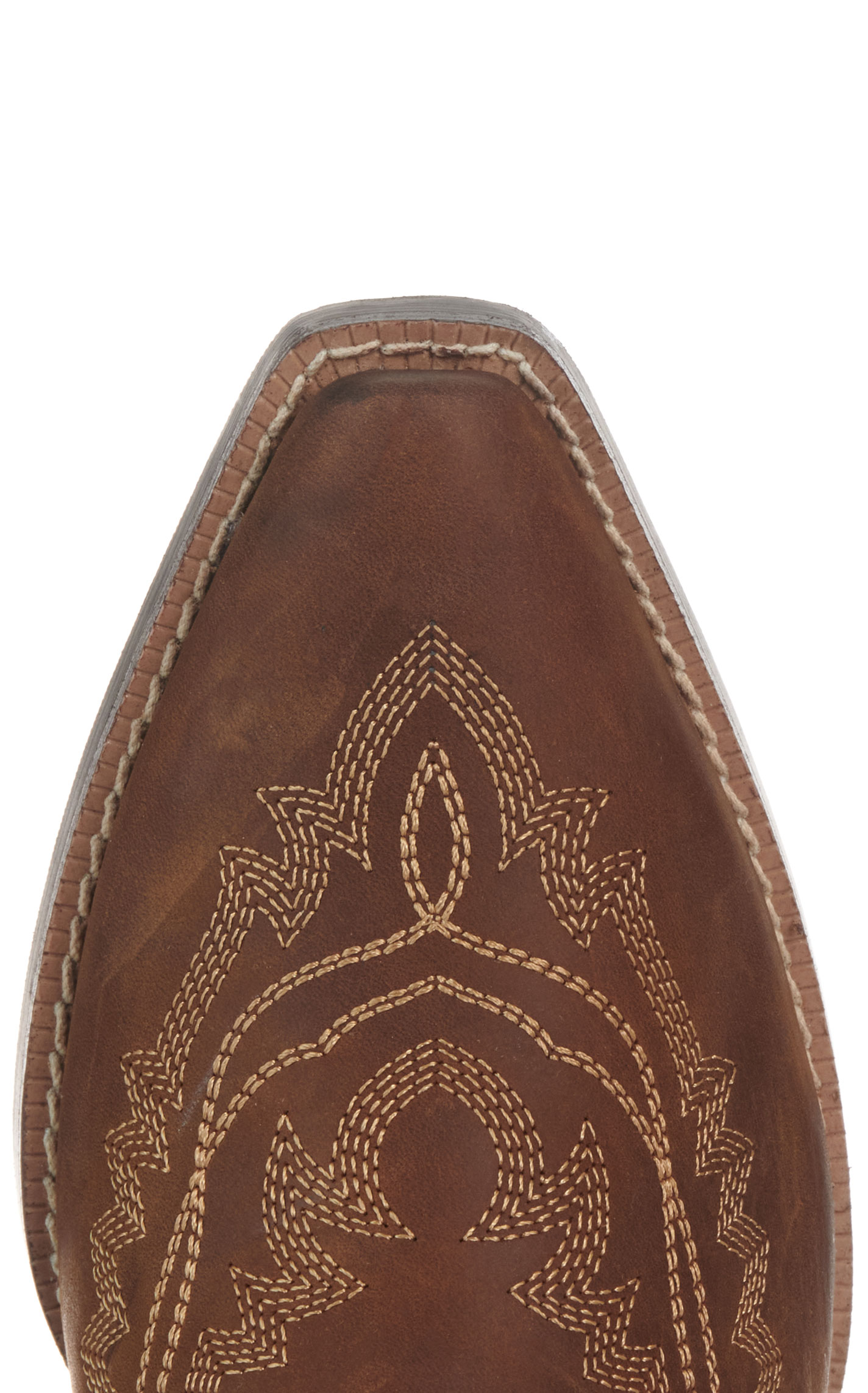 Ariat Youth Casanova Distressed Brown Snip Toe Cowboy Boots - Image 1