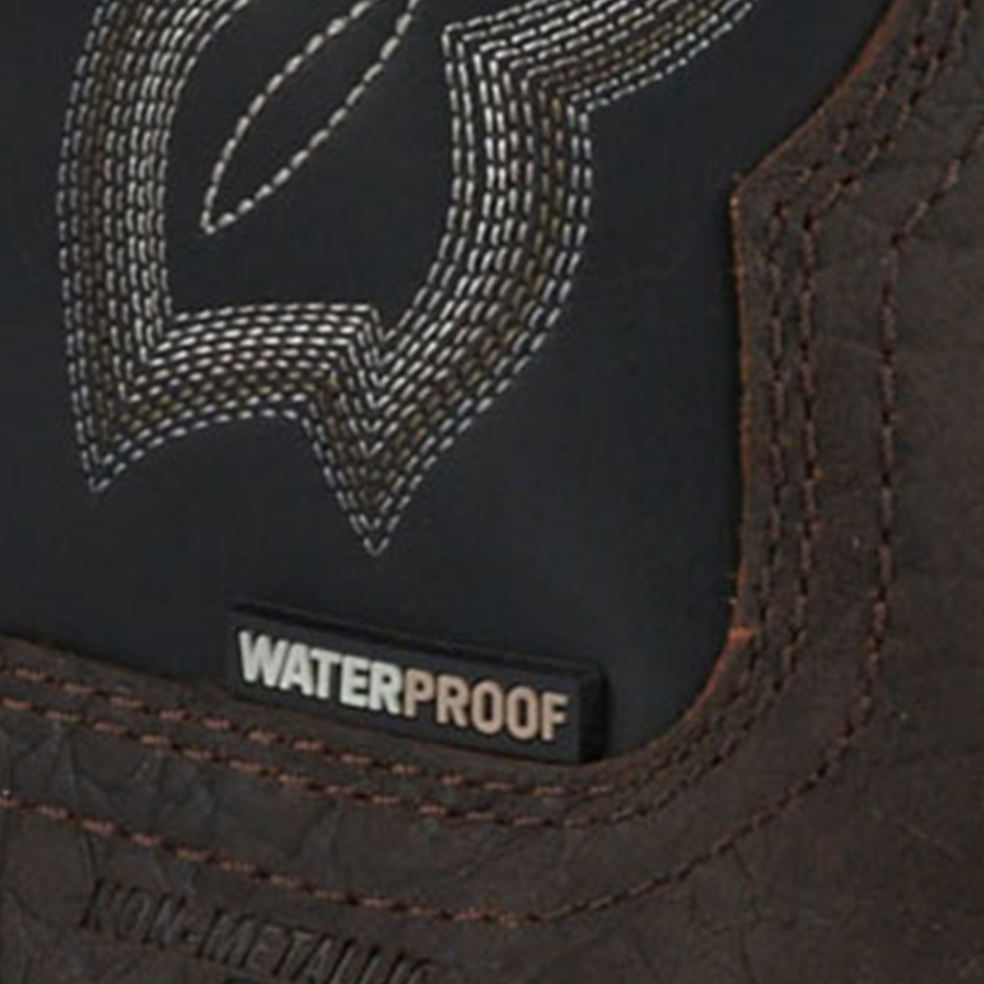 Double H Men's ICE Dark Brown and Black Waterproof Wide Composite Toe Work Boot - Image 1