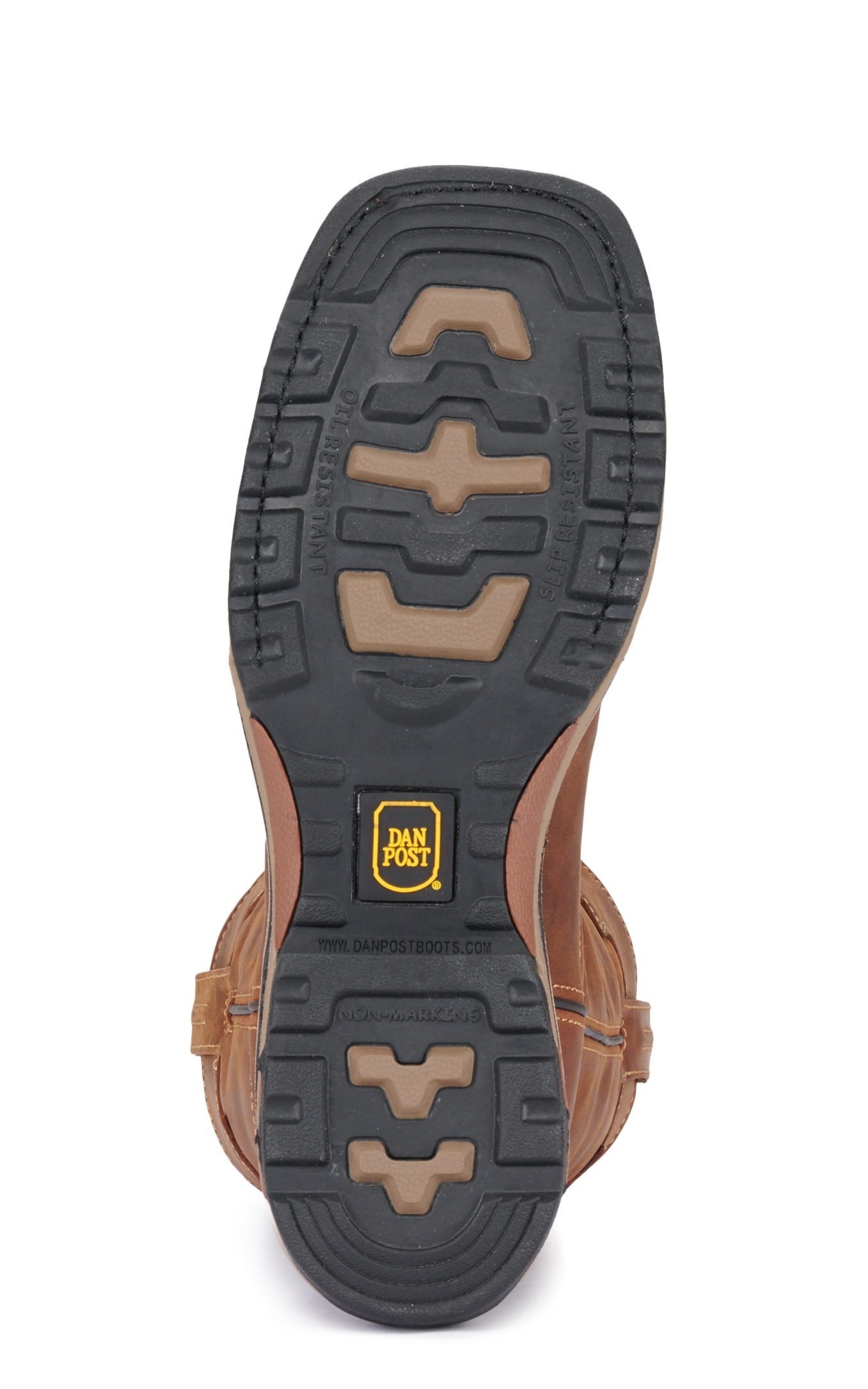 MEN 11IN  SAD TAN CH W/COLLAR WP PULL ON WD SQ TOE - Image 1
