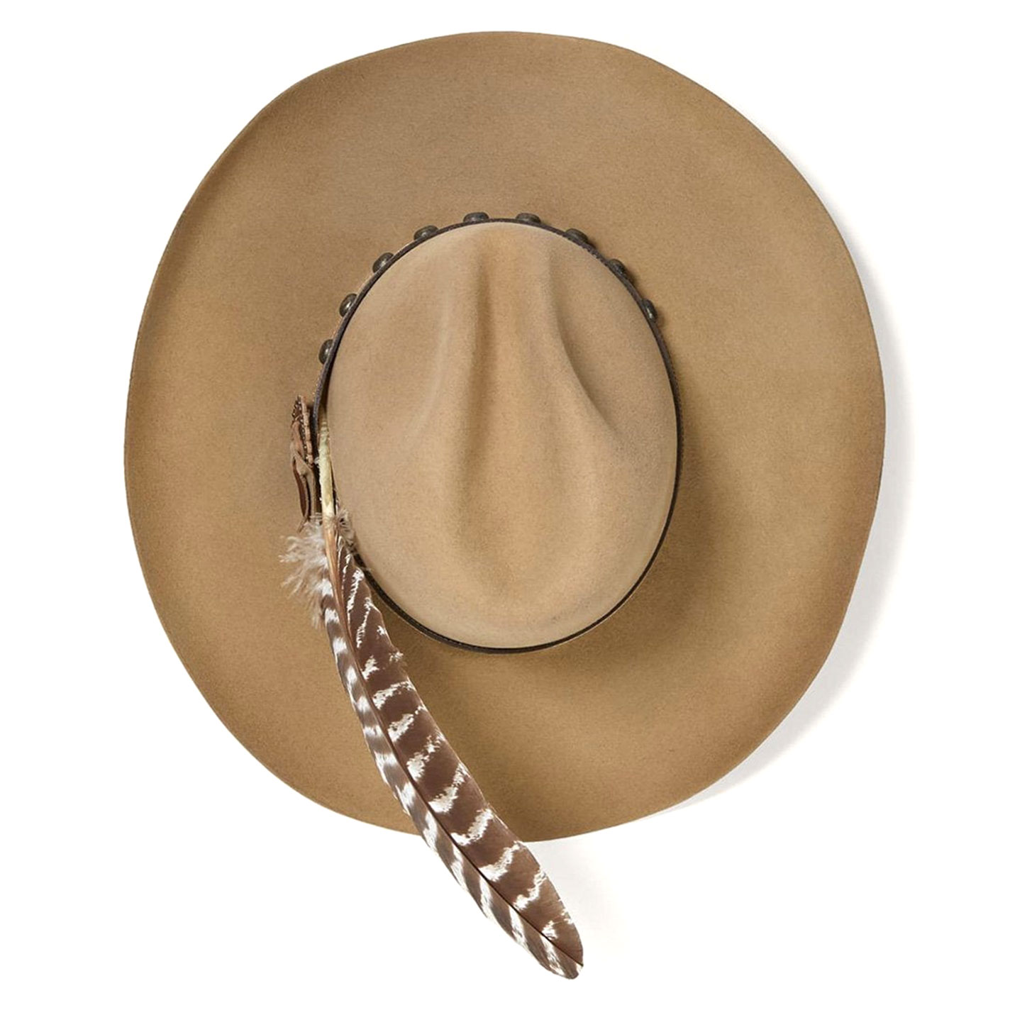 Stetson Broken Bow 4X Buck Gus Crown Felt Cowboy Hat - Image 1