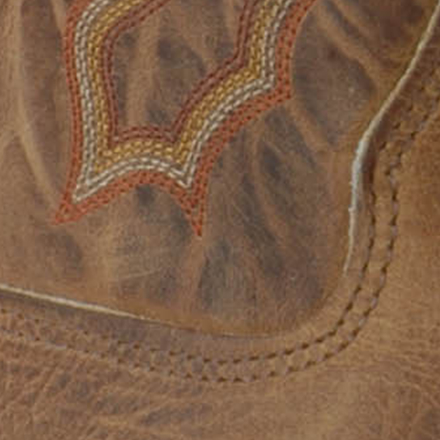 Double H Men's ICE Collection Distressed Folklore Brown Square Steel Toe Roper Work Boot - Image 1