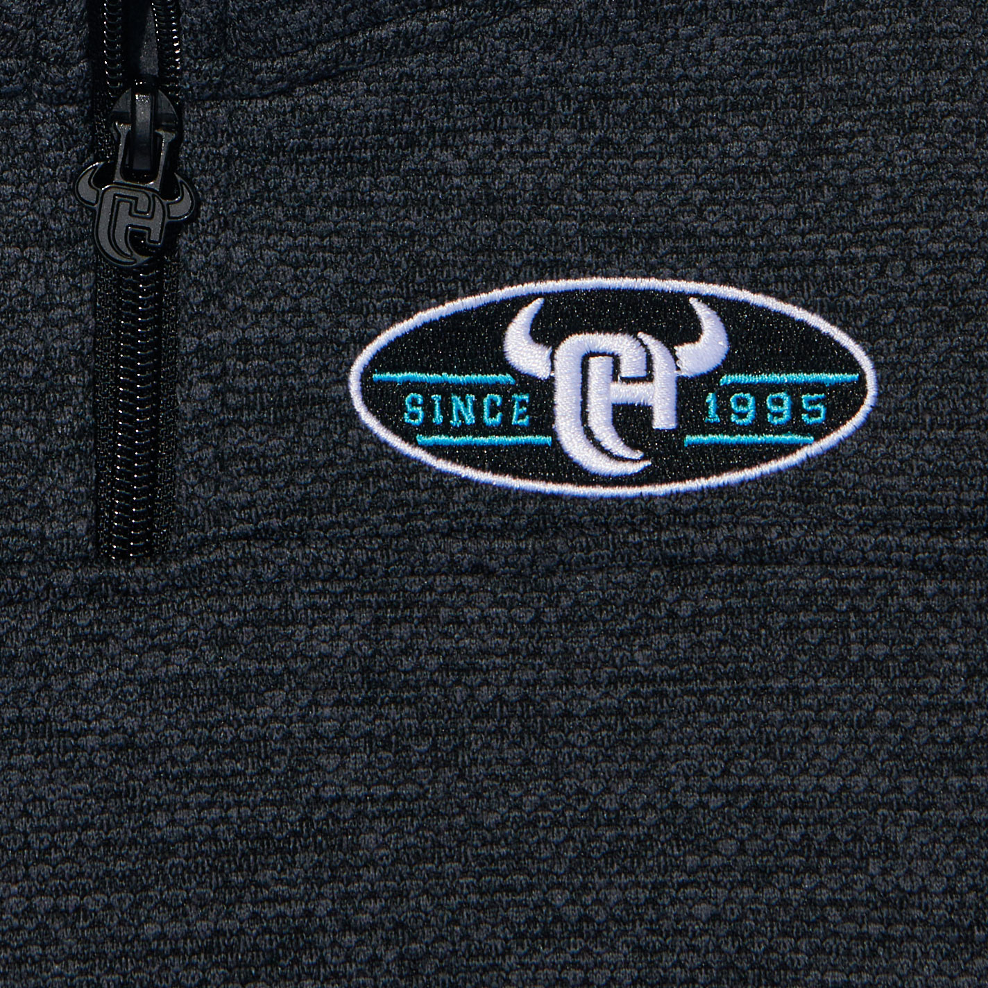 Cowboy Hardware Toddler Boy's Black 1/4 Zip Pullover - Image 1
