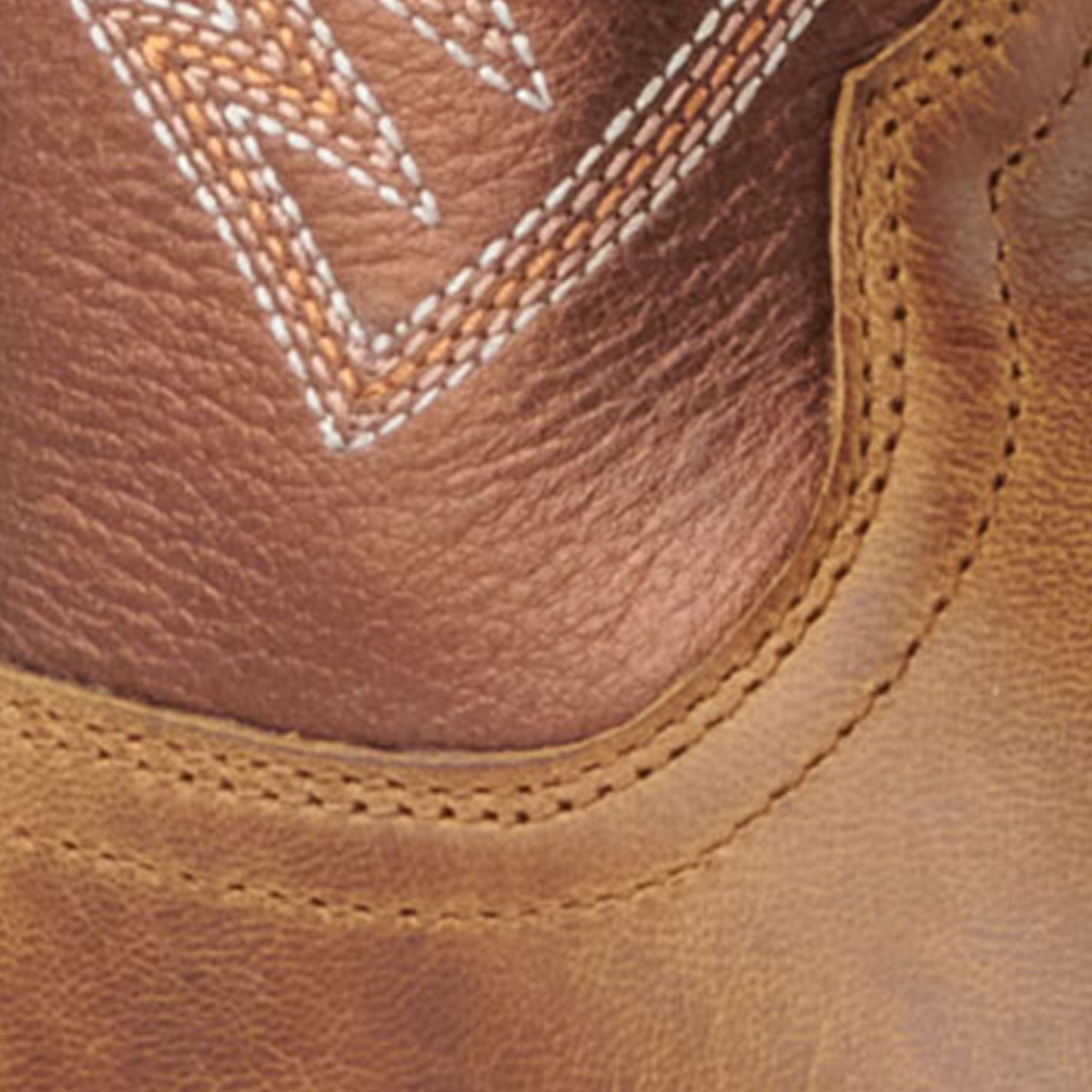 Ariat Women's Round Up Ruidoso Bronze and Burnished Chestnut Square Toe Cowboy Boots - Image 1