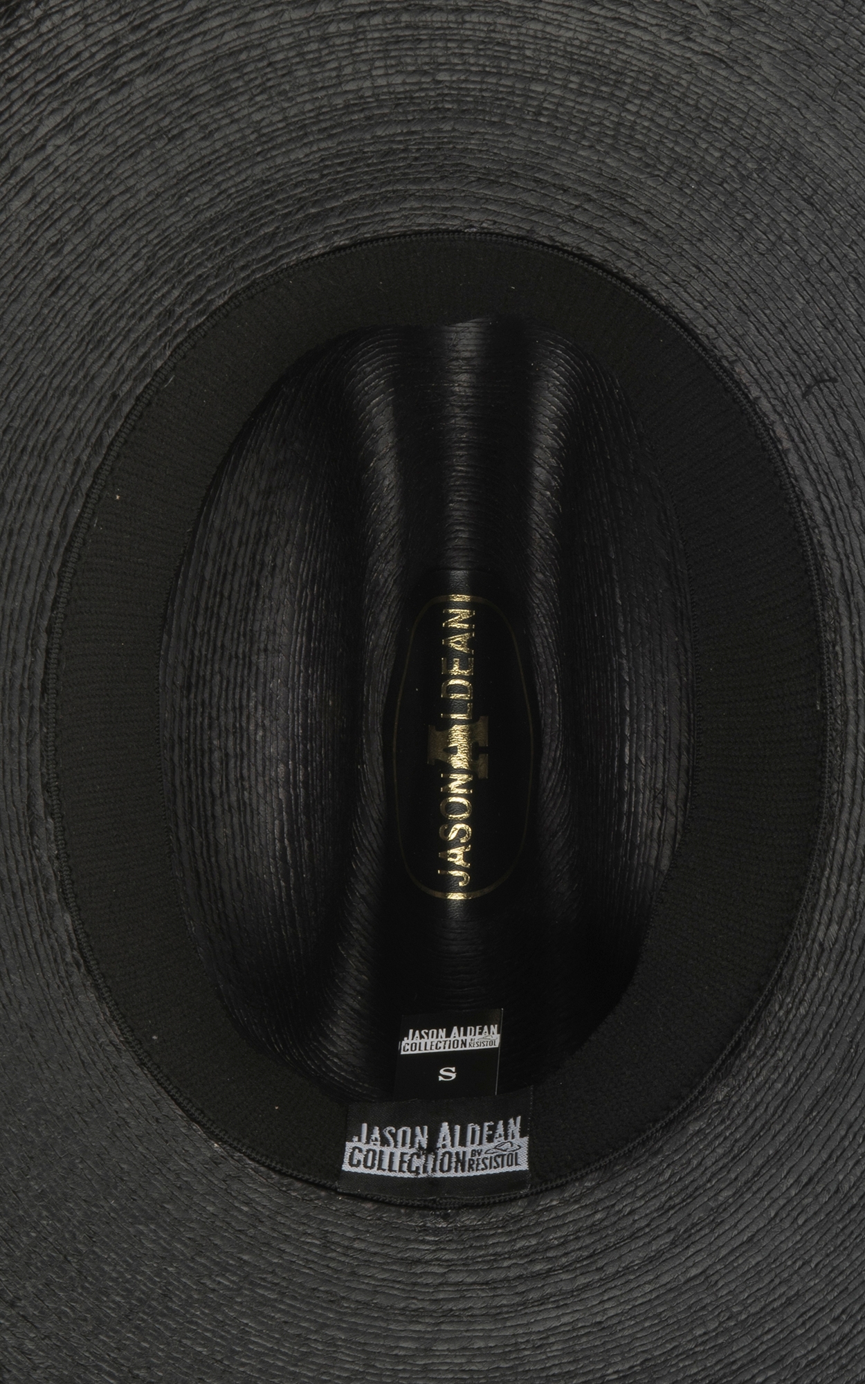 Resistol Jason Aldean Collection Asphalt Black Cattleman Crown Palm Cowboy Hat - Image 1