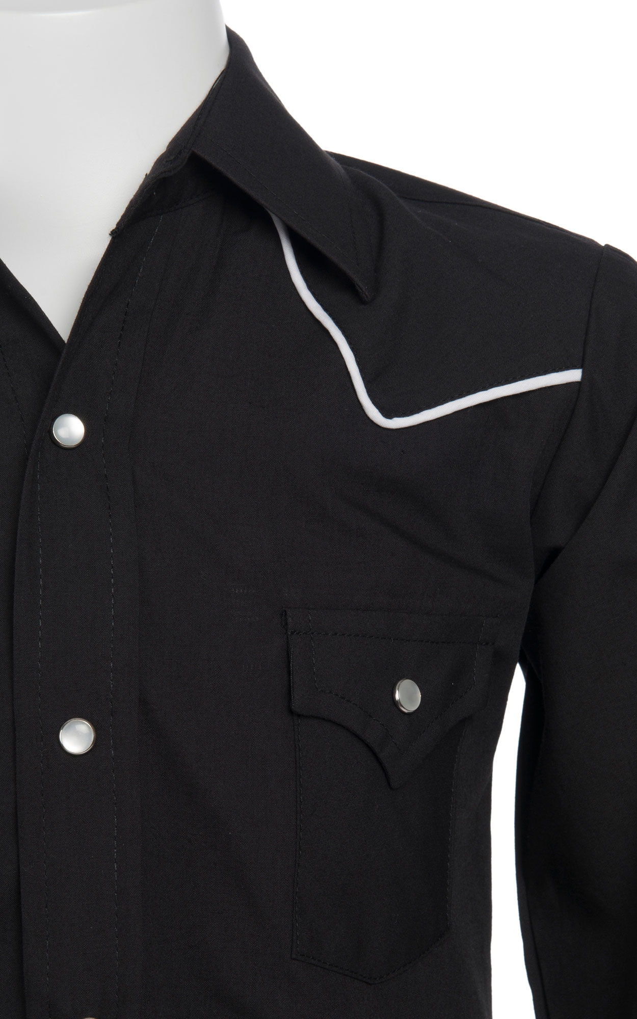 Ely Cattleman Boys' Black Long Sleeve Western Shirt - Image 1