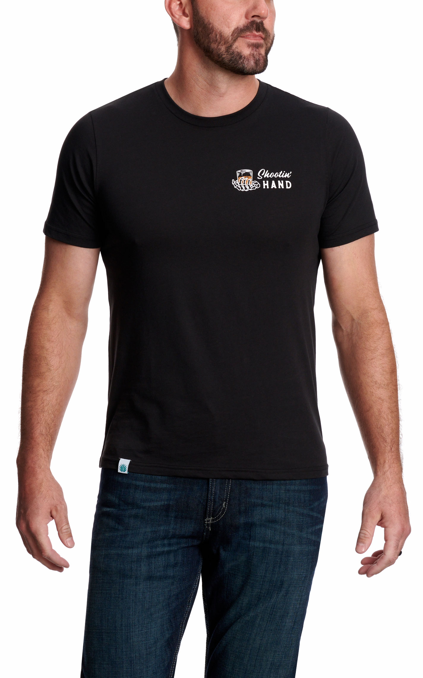 Sendero Provisions Co. Men's Black Shootin' Hand Logo Graphic T-Shirt - Image 1