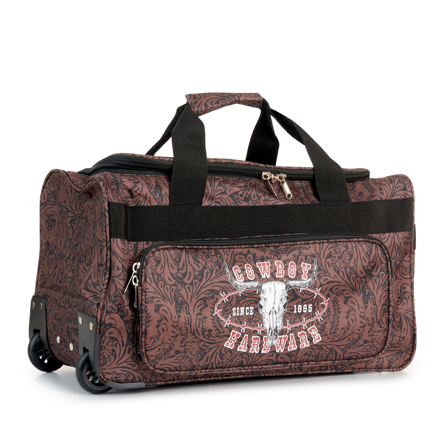 Cowboy Hardware Brown Floral Tooled Print 20\