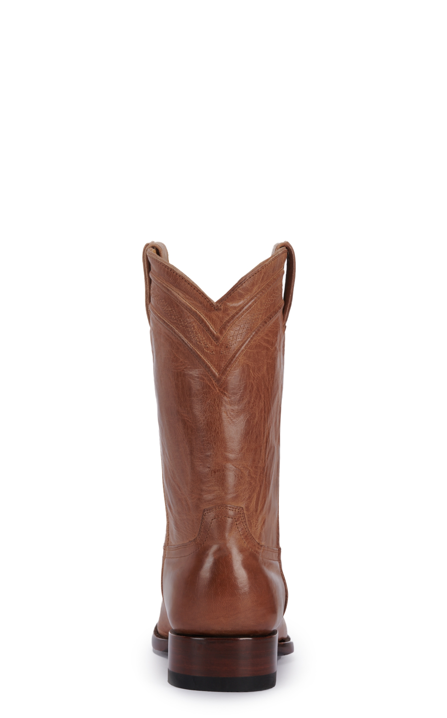 JRC & Sons Men's Todd Mad Dog Goat Leather Round Toe Roper Boot in Tan - Image 1