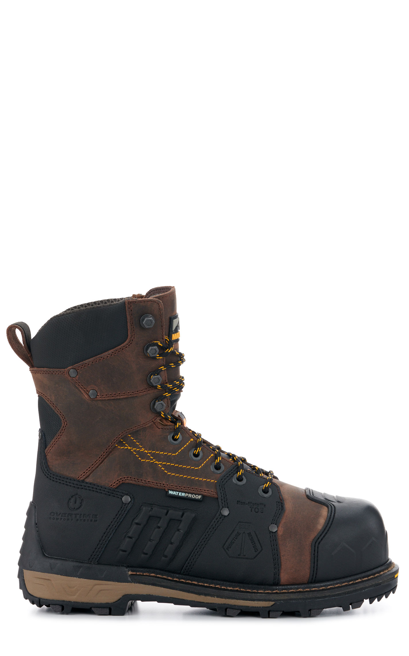 Matterhorn Men's Maximus 2.0 Brown Puncture Resistant MetGuard Composite Toe Lace Up Work Boot - Image 1
