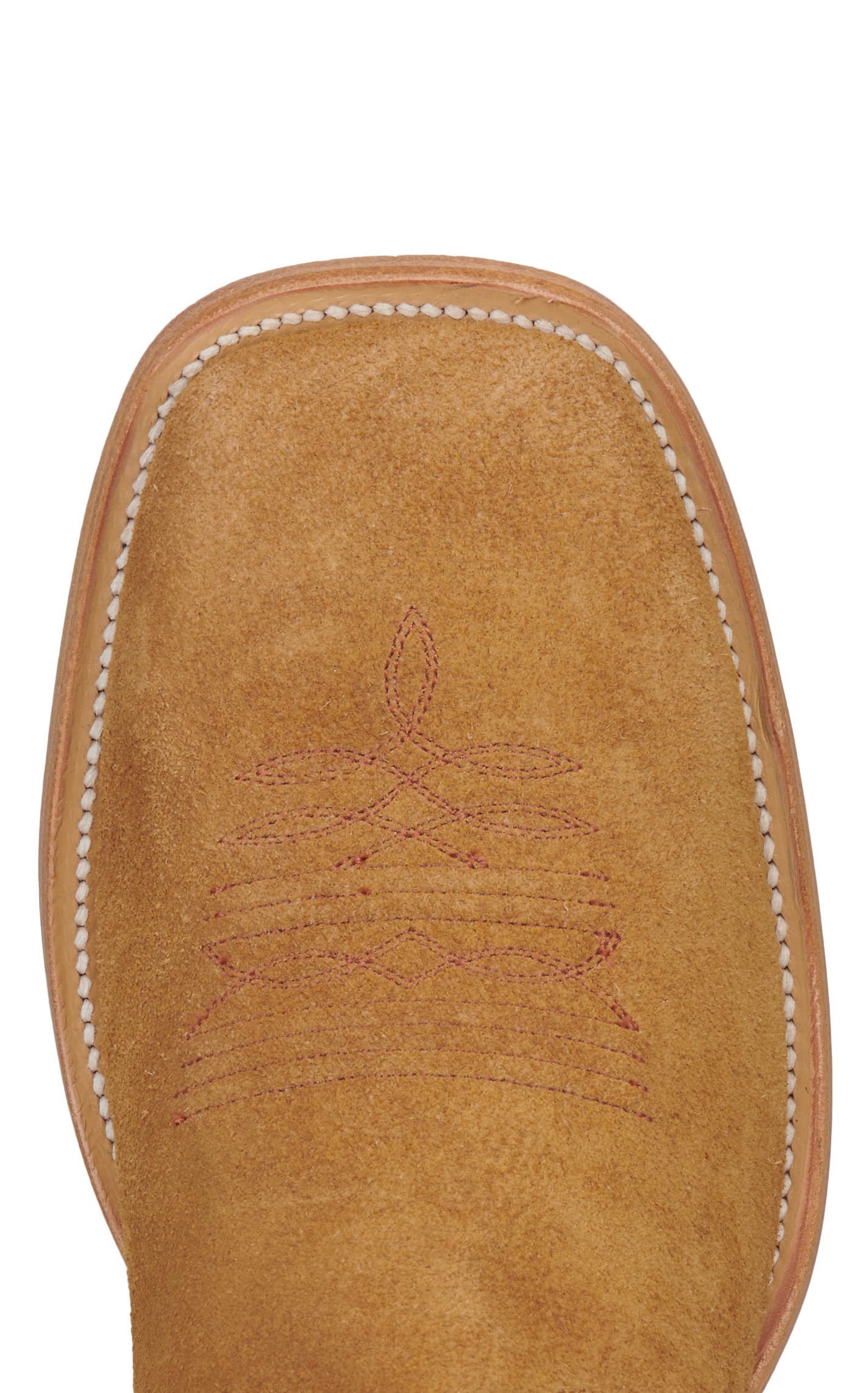 Hondo Men's Maple Rough-Out and Dark Brown Diamond Stitch 16\