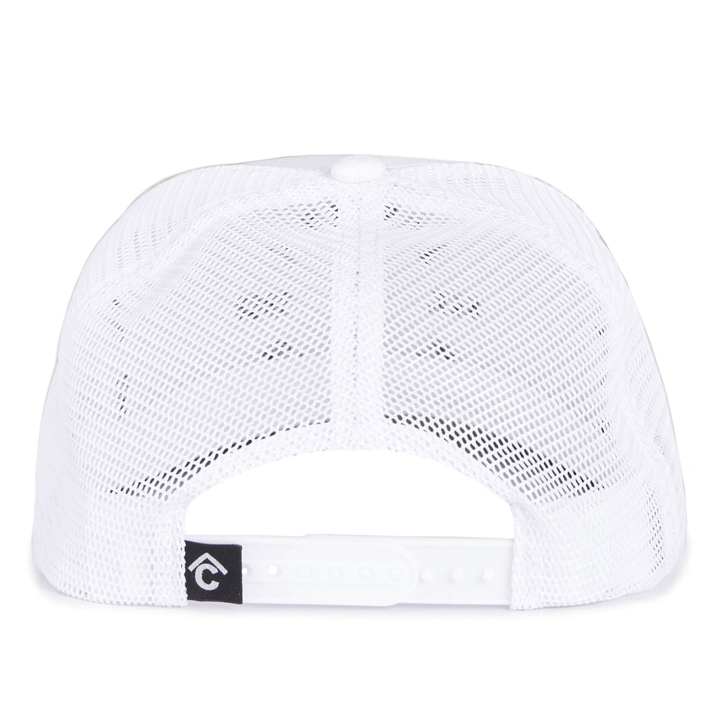 Rafter C Men's White & Black Bull Embroidered Logo Patch Cap - Image 1
