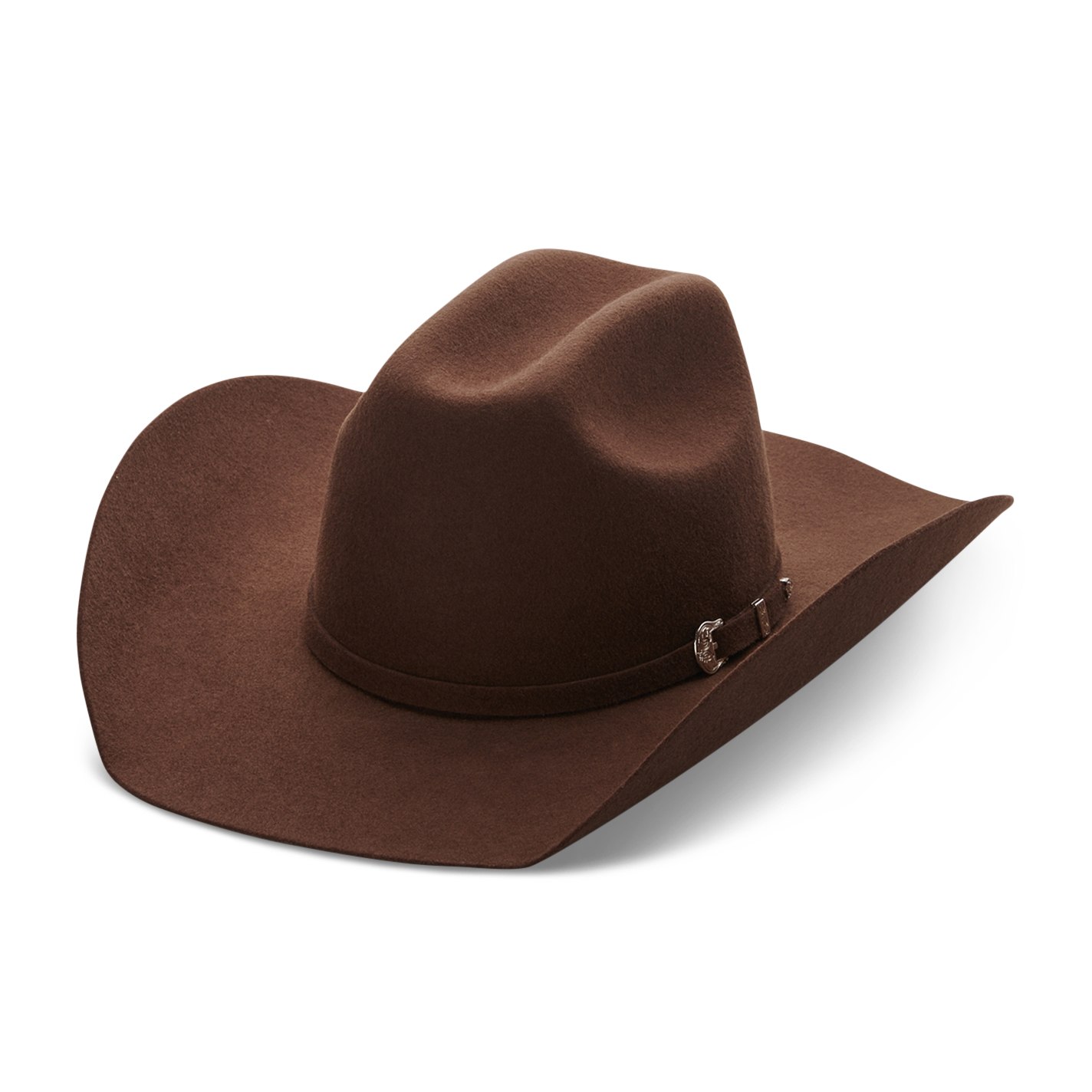 Ariat Kids' Chocolate Cattleman Wool Cowboy Hat - Image 1