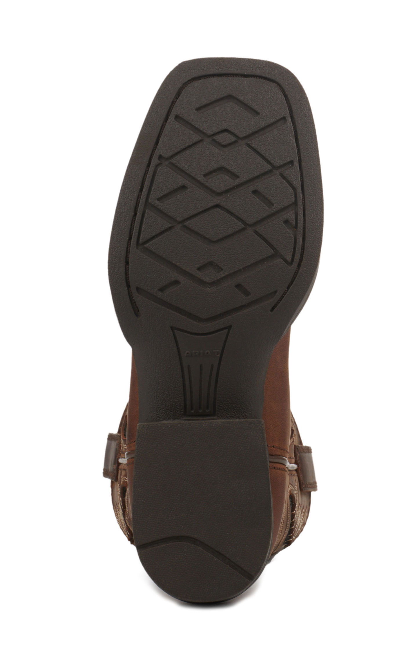 Ariat Kids Quickdraw Distressed Brown with Flag VentTEK Wide Square Toe Cowboy Boots - Image 1