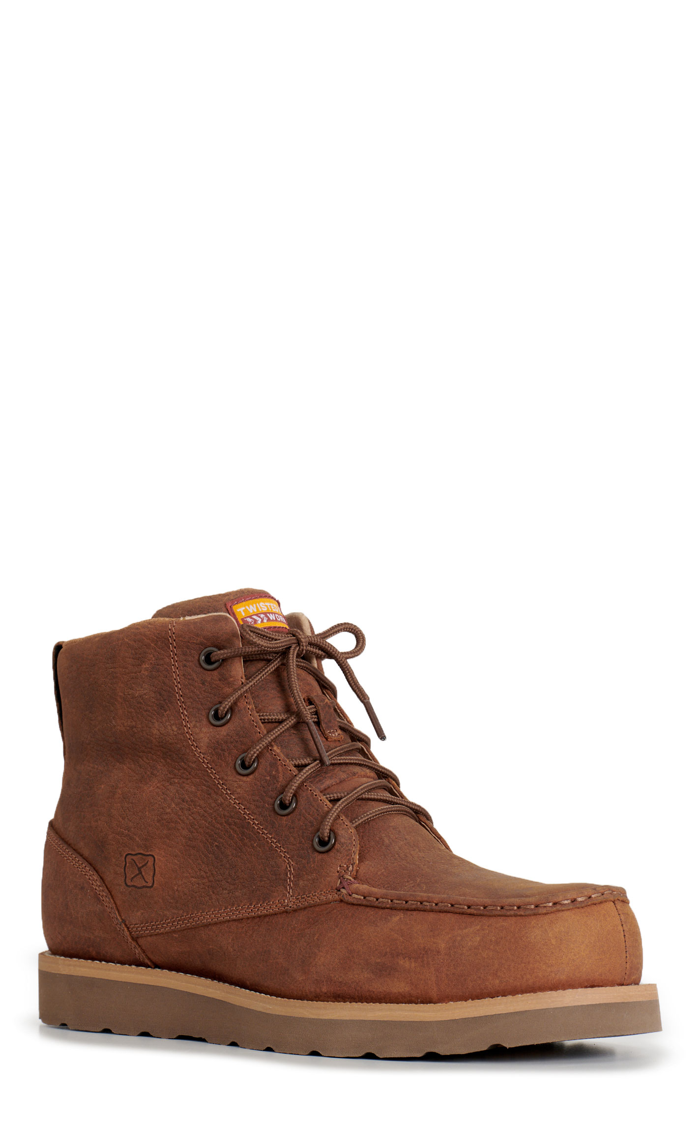 Twisted X Men's Ultralight Umber & Baked Clay Nano Composite Round Toe Work Boots - Image 1