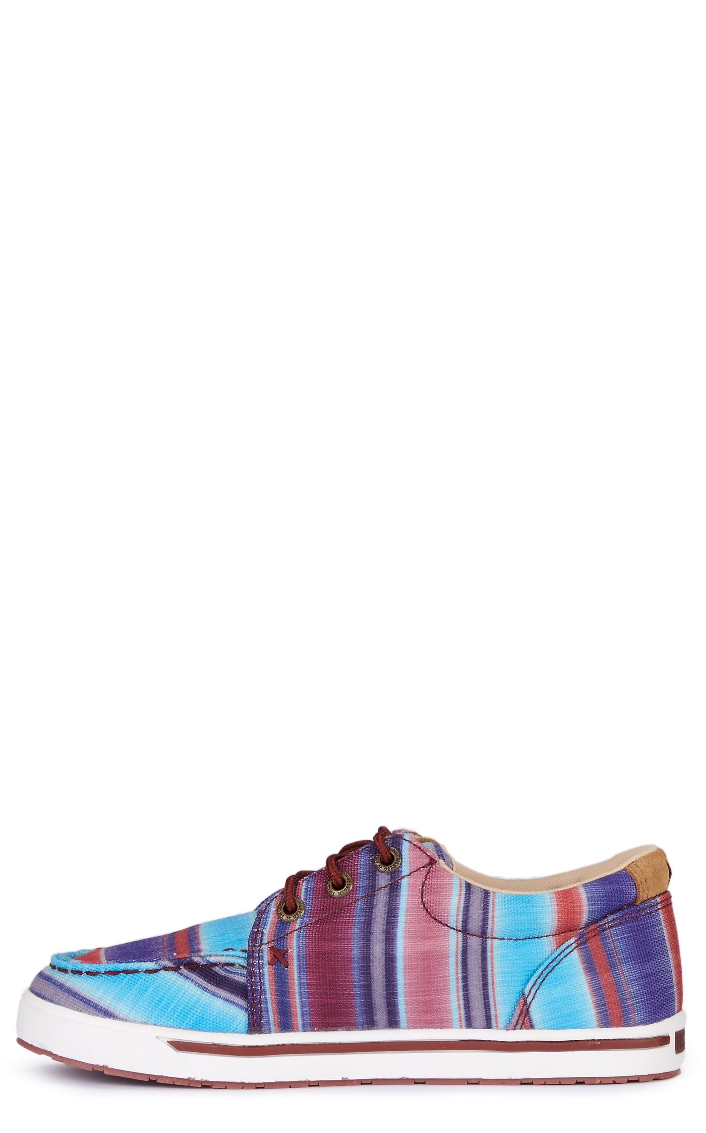Twisted X Youth Hooey Loper Turquoise Serape Canvas Lace Up Sneakers Casual Shoe - Image 1