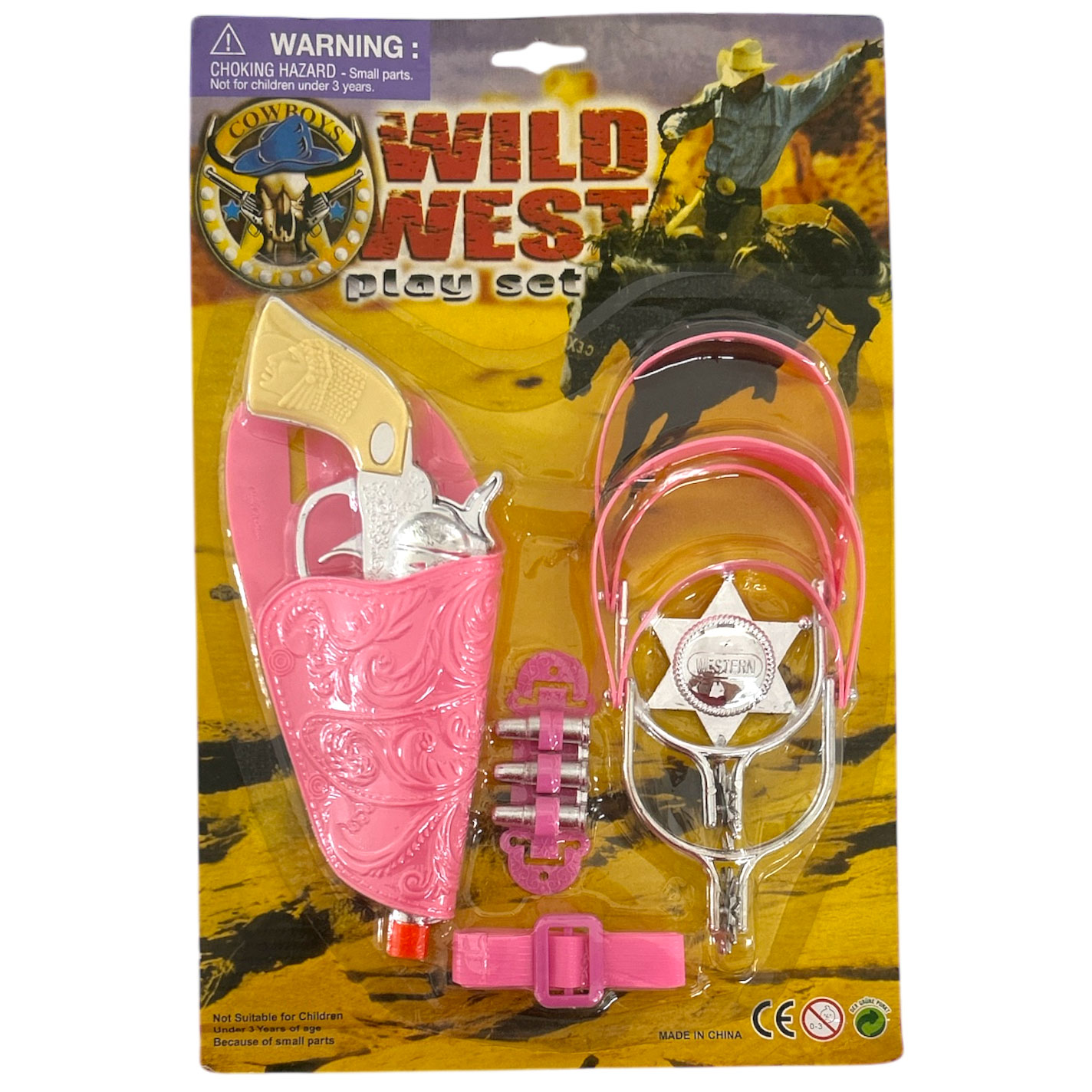 Western Fashion Accessories Pink Wild West Playset - Image 1