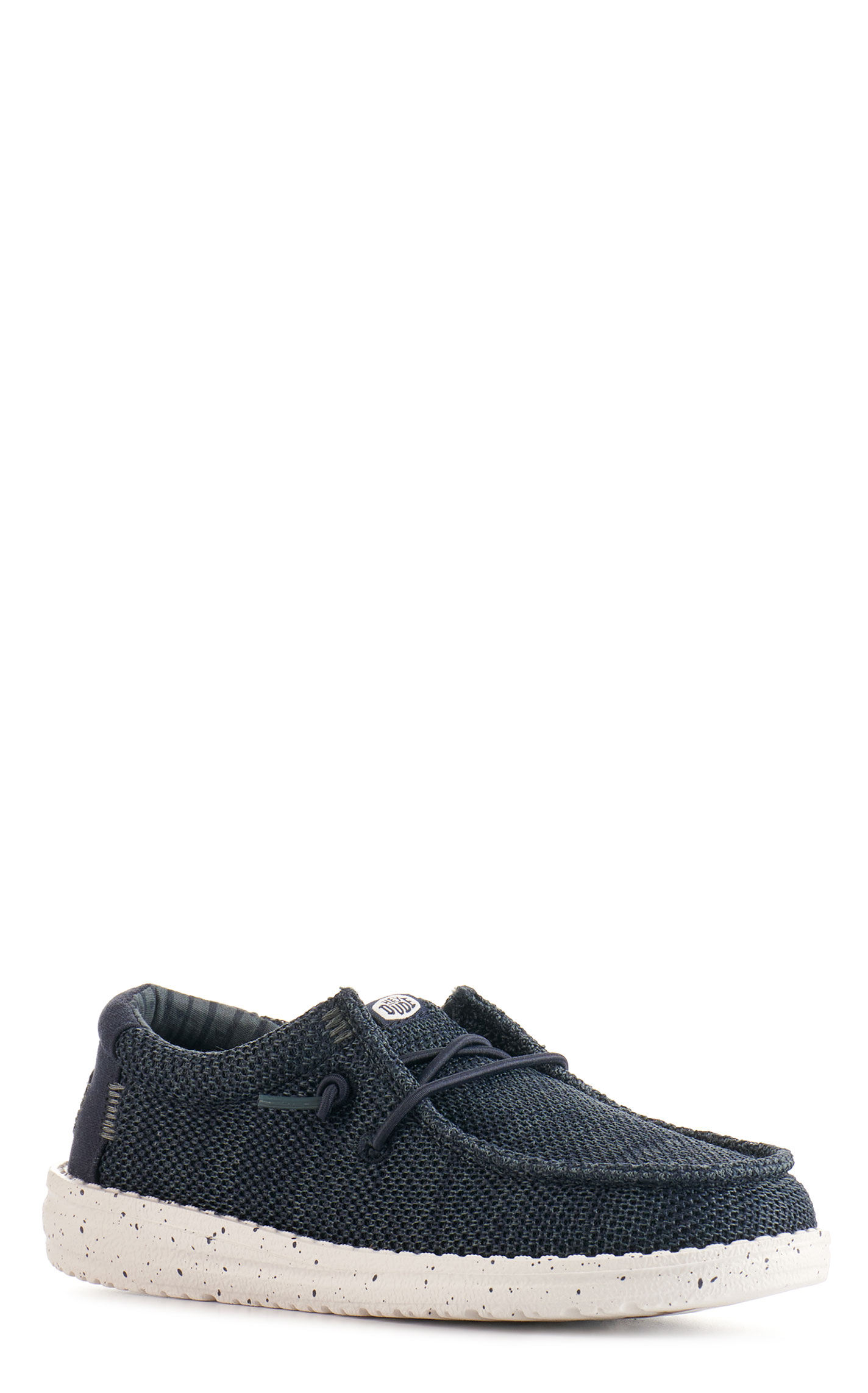 Hey Dude Kids' Wally Stretch Sox Navy Moc Toe Casual Shoes - Image 1
