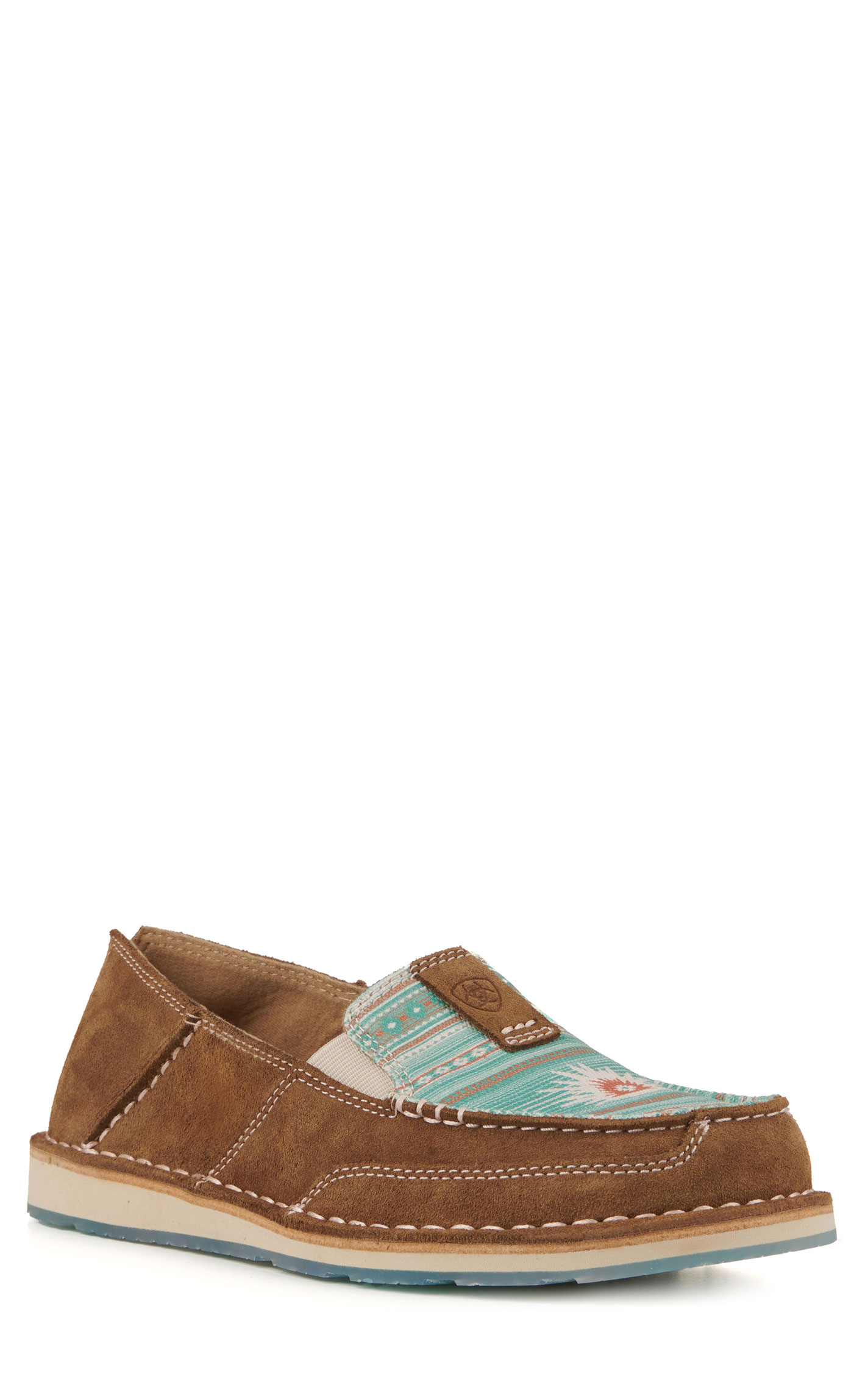 Ariat Women's Cruiser Tan Suede Boquillas Print Casual Shoes - Image 1