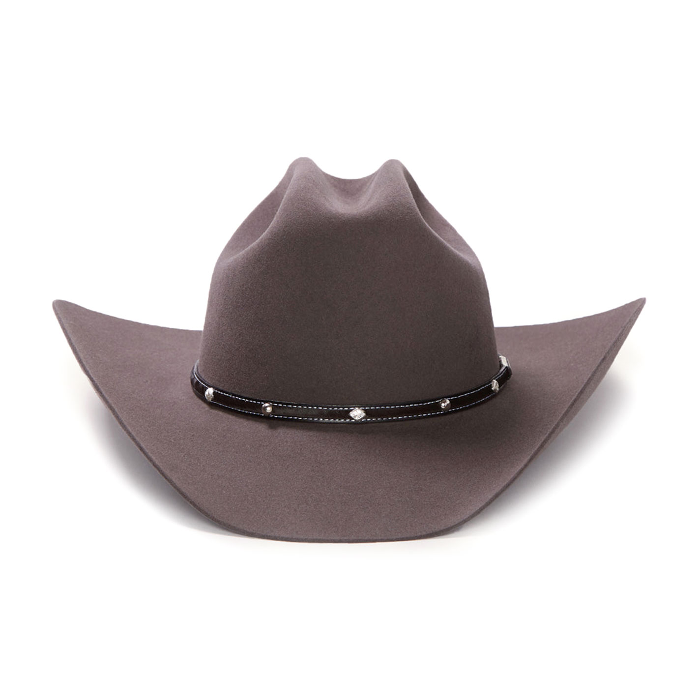 Stetson 6X Angus Granite Gray Felt Cowboy Hat - Image 1