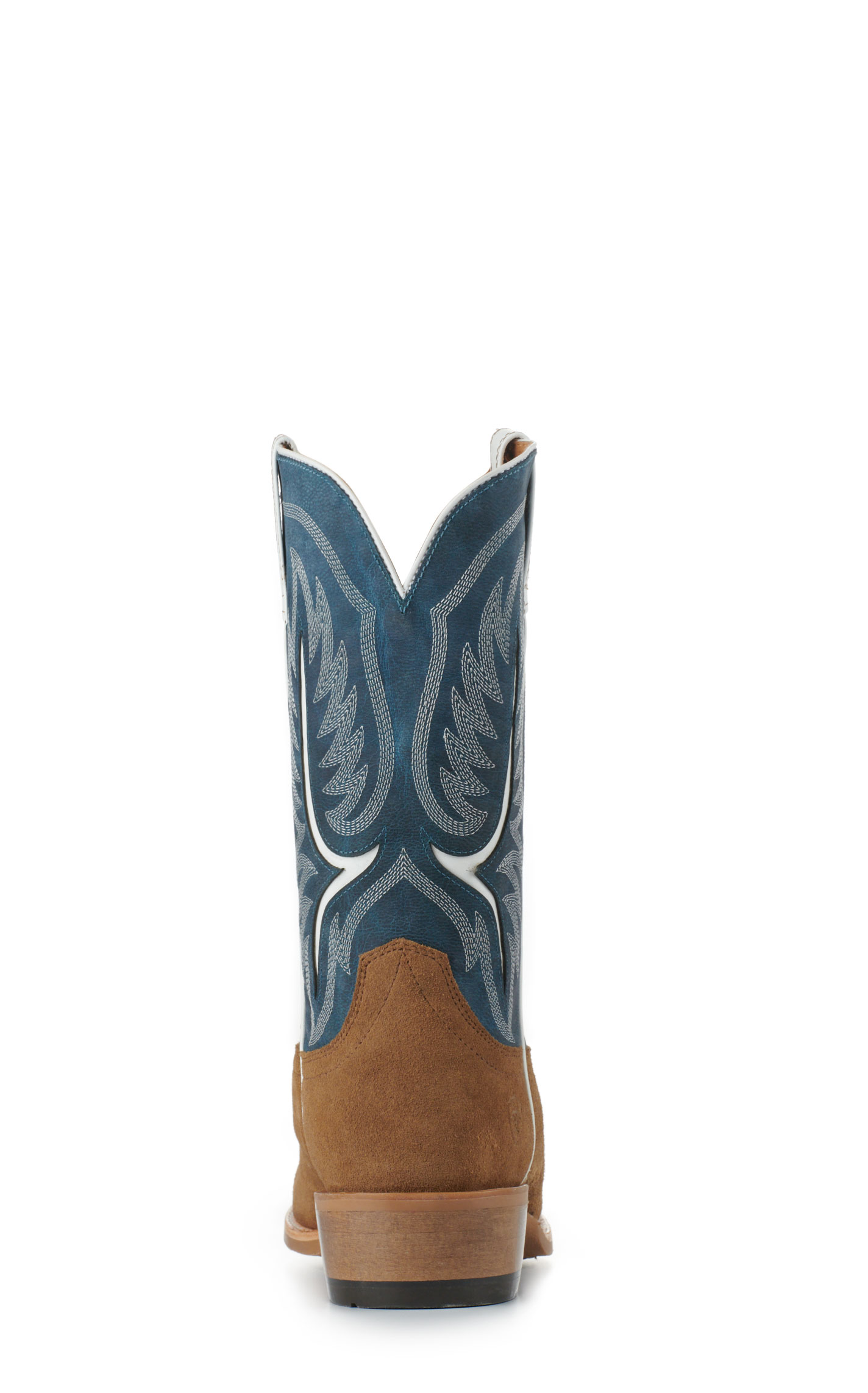 Ariat Men's Stadtler Ocean Blue and Dijon Roughout TekStep Square Toe Cowboy Boots - Image 1