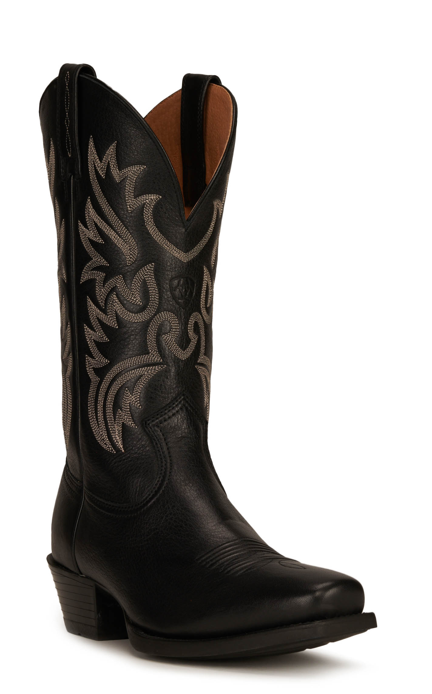 Ariat Men's Legend Black Deertan Punchy Toe Cowboy Boots - Image 1