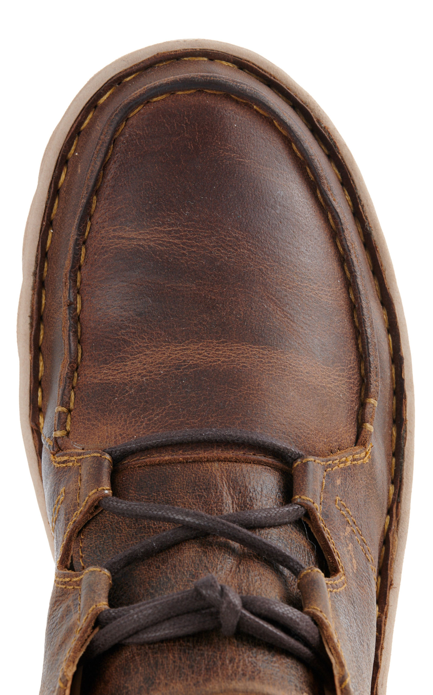 Tony Lama Men's Camino Brown Lace Up Moc Toe Casual Shoe - Image 1