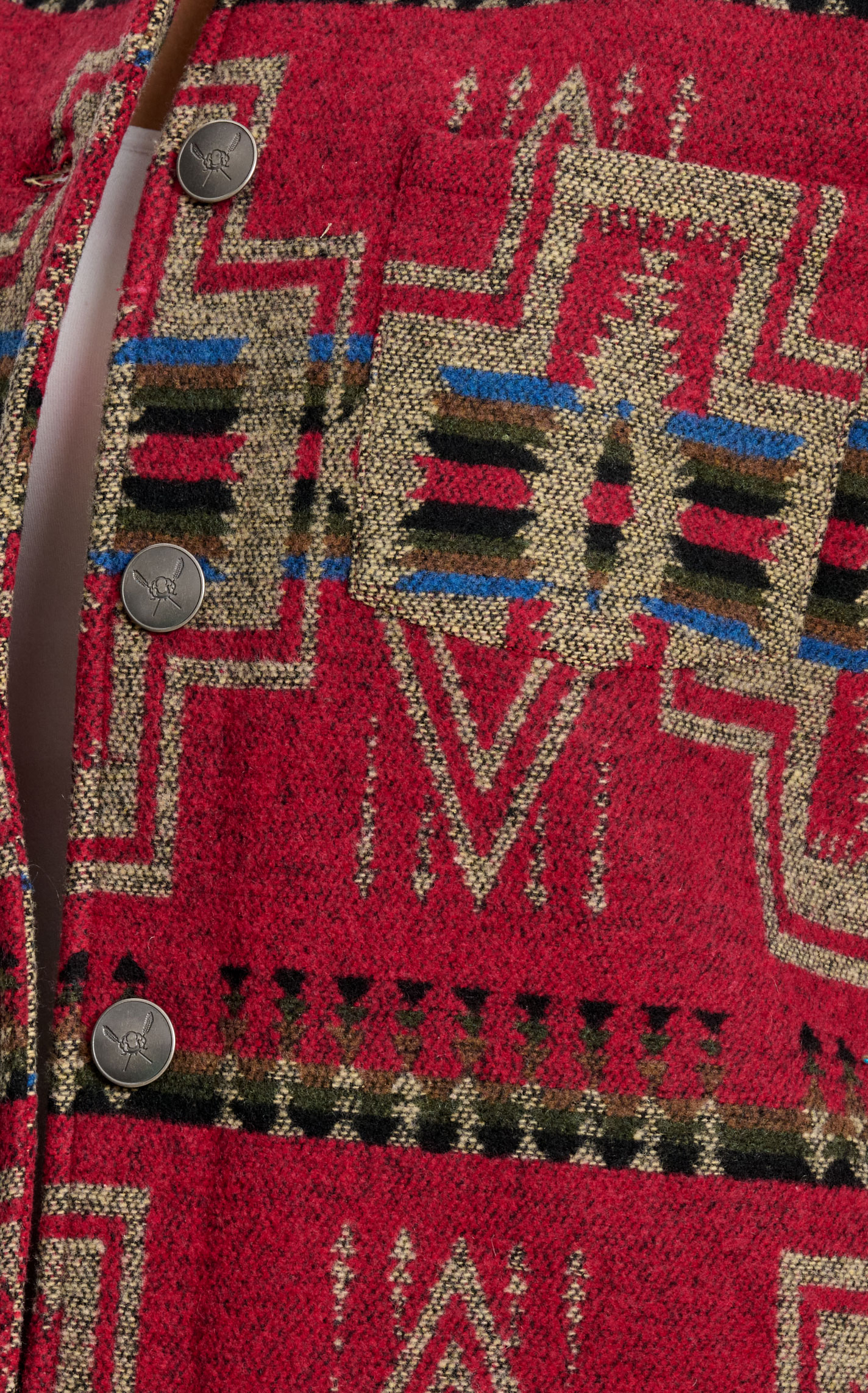 Cotton & Rye Women's Cranberry Aztec Sherpa Lined Jacket - Image 1