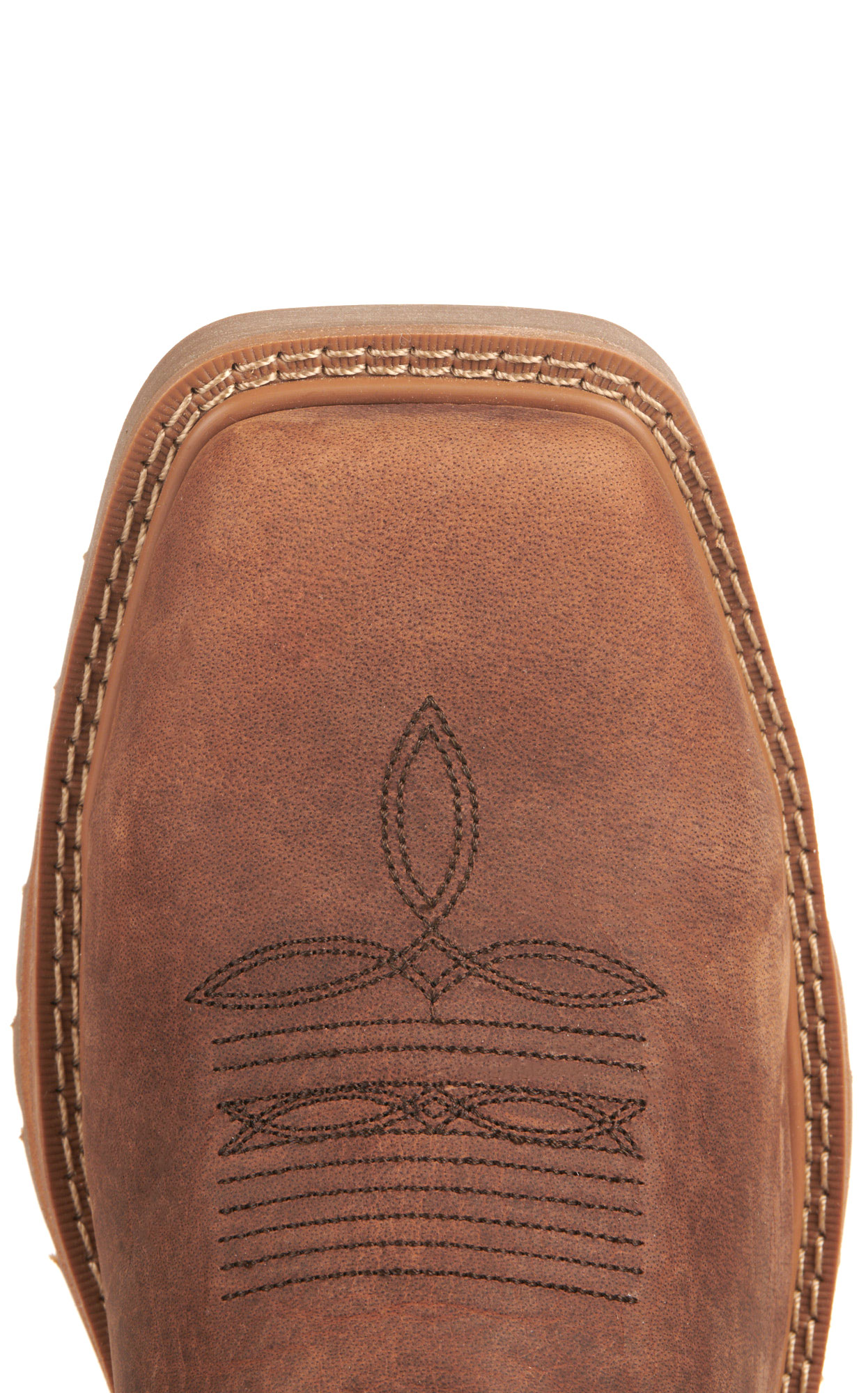 Justin Men's All Around Walnut Brown Waterproof Square Steel Toe Work Boots - Image 1