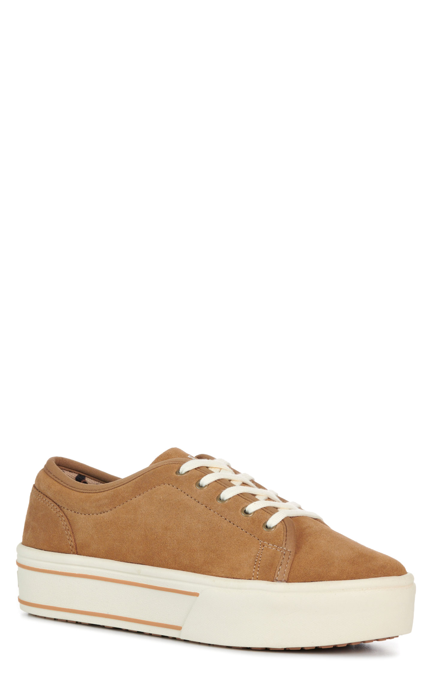 Ariat Women’s Dark Tan Suede Skylar Lace Up Round Toe Casual Shoes - Image 1