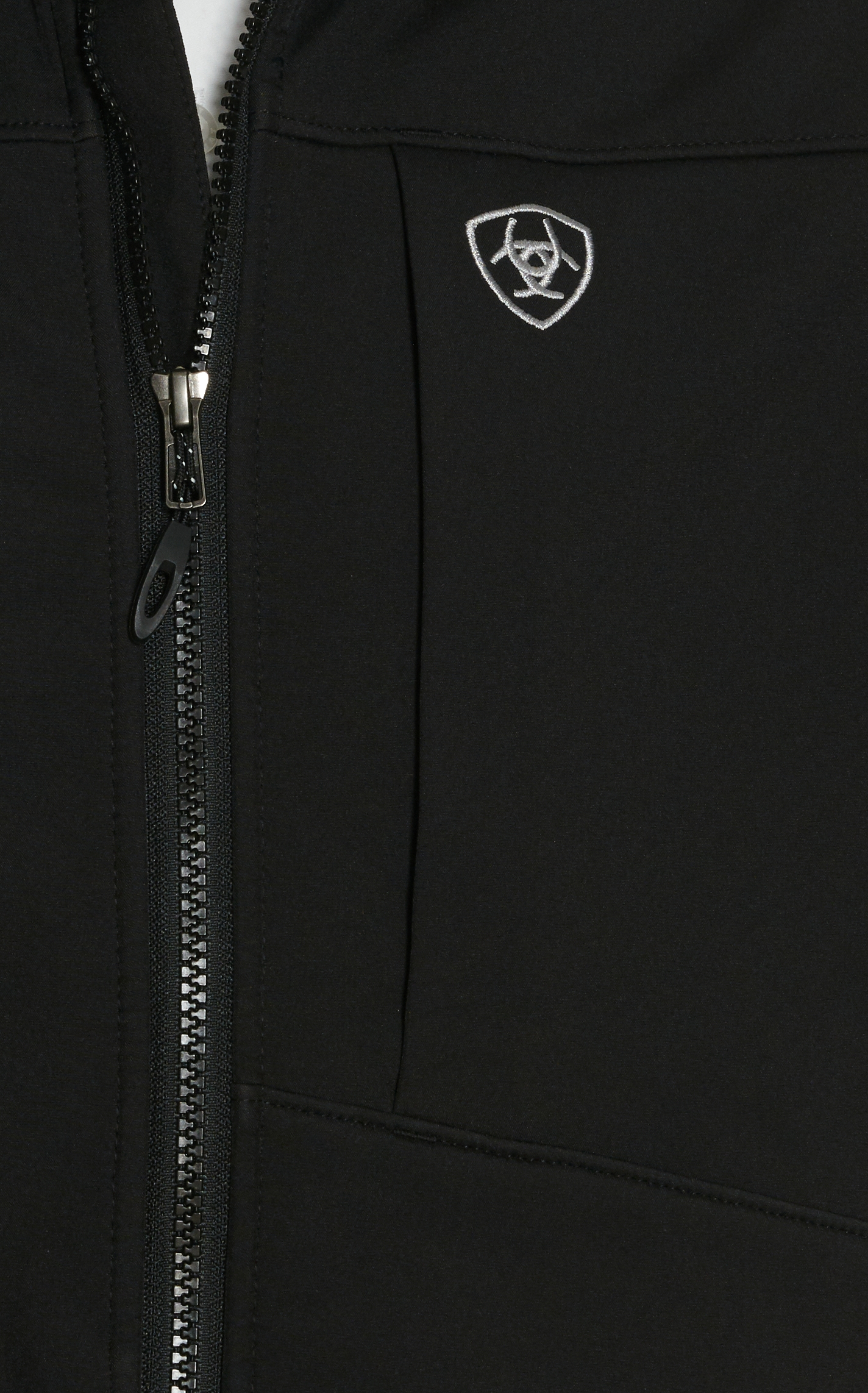 Ariat Men's Black Logo Softshell Vest - Image 1