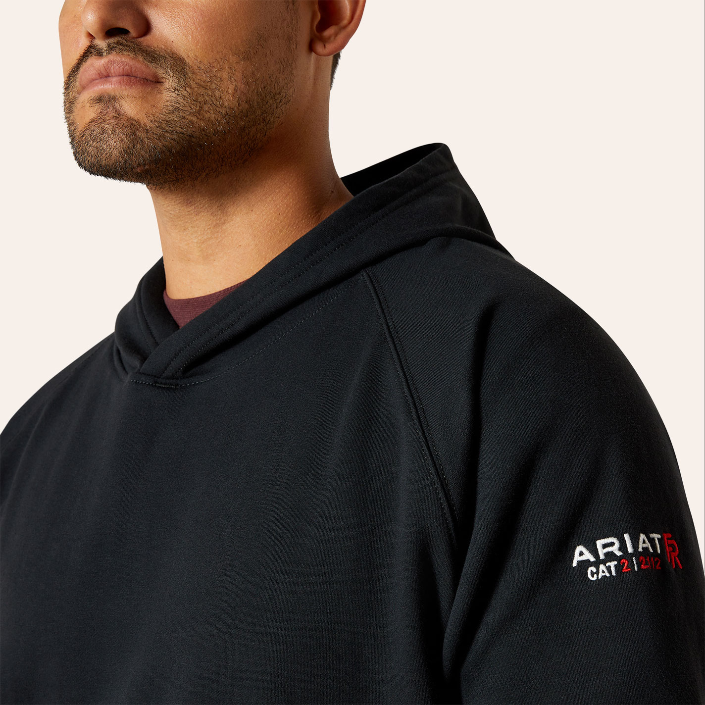 Ariat Men's FR DuraStretch Hardhead Black Work Hoodie - Image 1